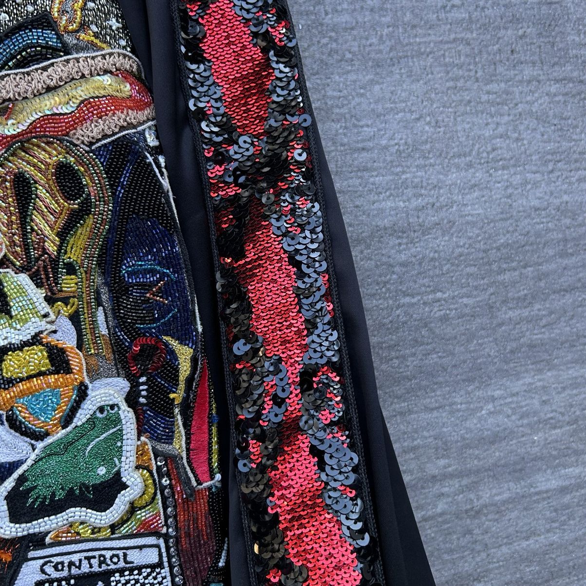 Saint Laurent Paris saint laurent 16ss sequin patchwork souvenir bomber Size US S / EU 44-46 / 1 - 5 Thumbnail