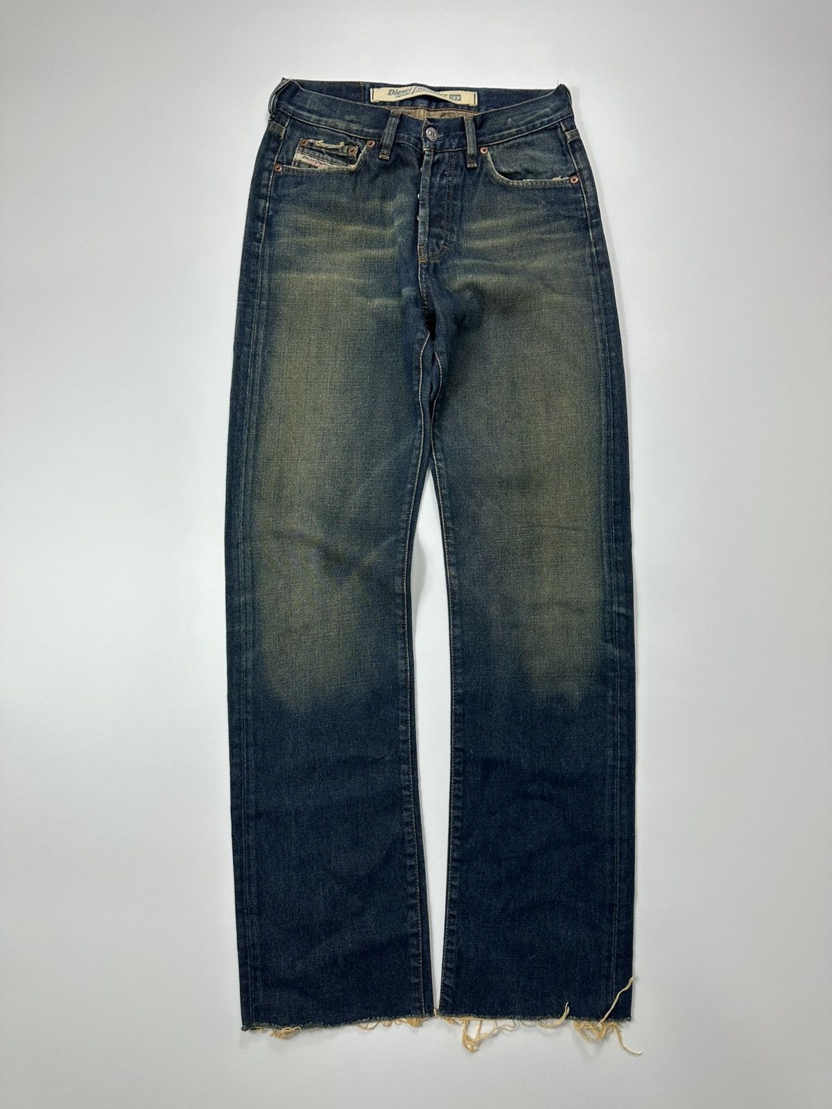 Diesel Dry Faded Denim Jeans 28 Size Men's Made In Italy