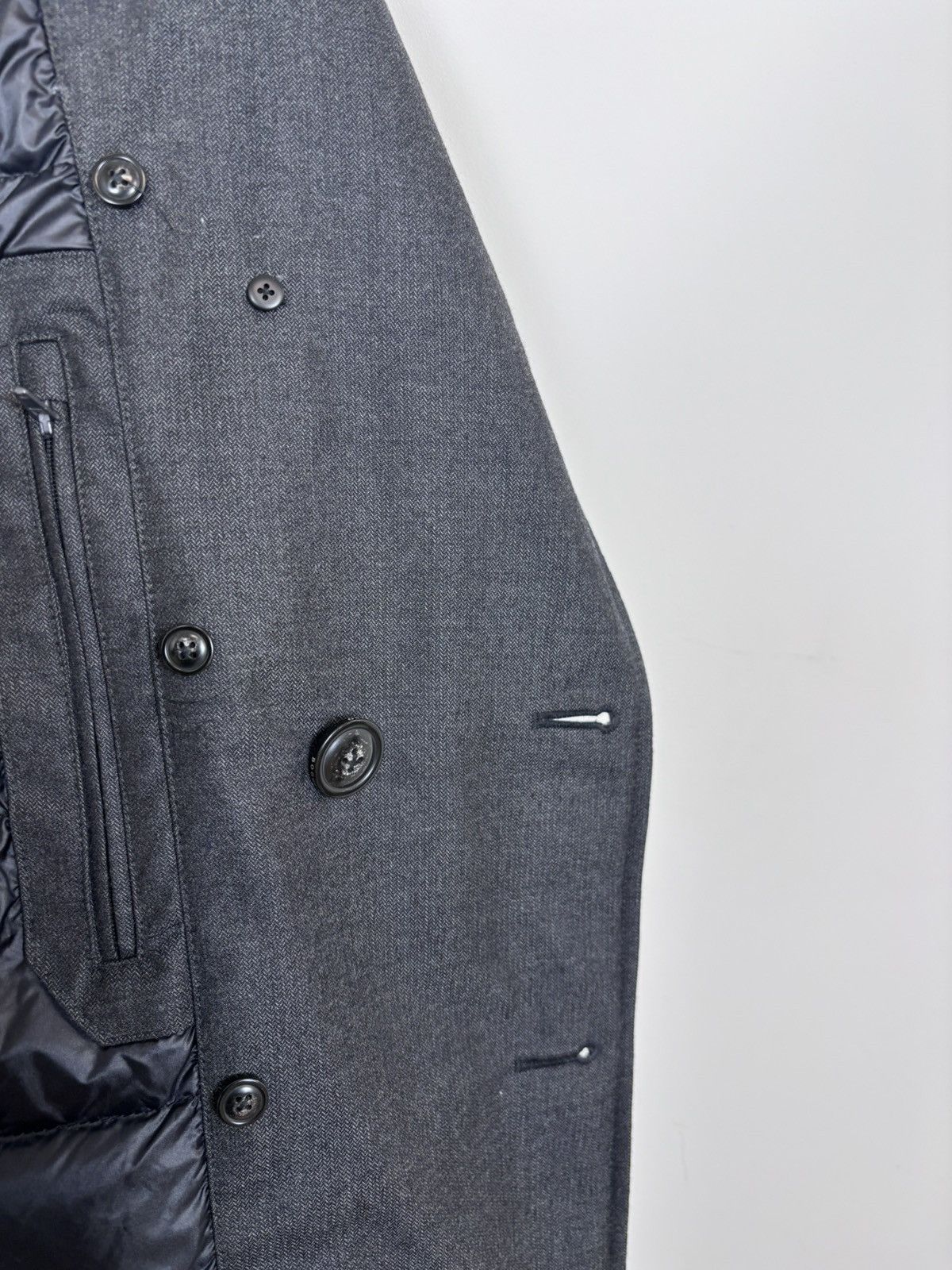 Boggi Boggi Milano Men’s Gray Water Repellent Down Wool Coat Size US L / EU 52-54 / 3 - 17 Thumbnail