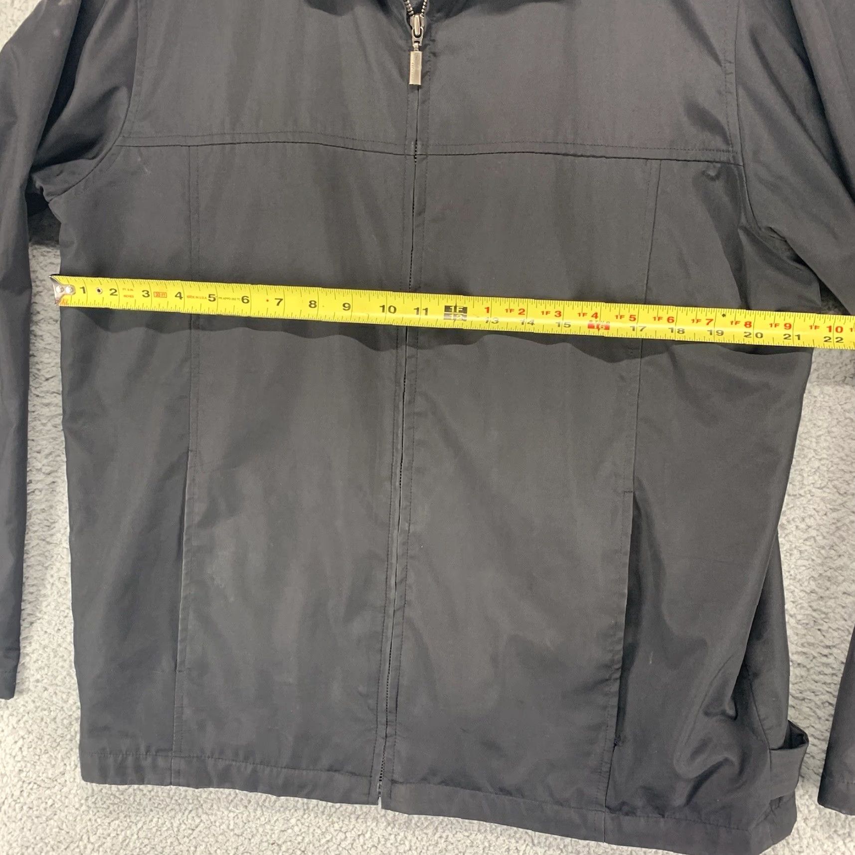 Vintage Bachrach Jacket Mens Medium Black Lightweight Full Zip Polyester Coat Size US M / EU 48-50 / 2 - 7 Thumbnail