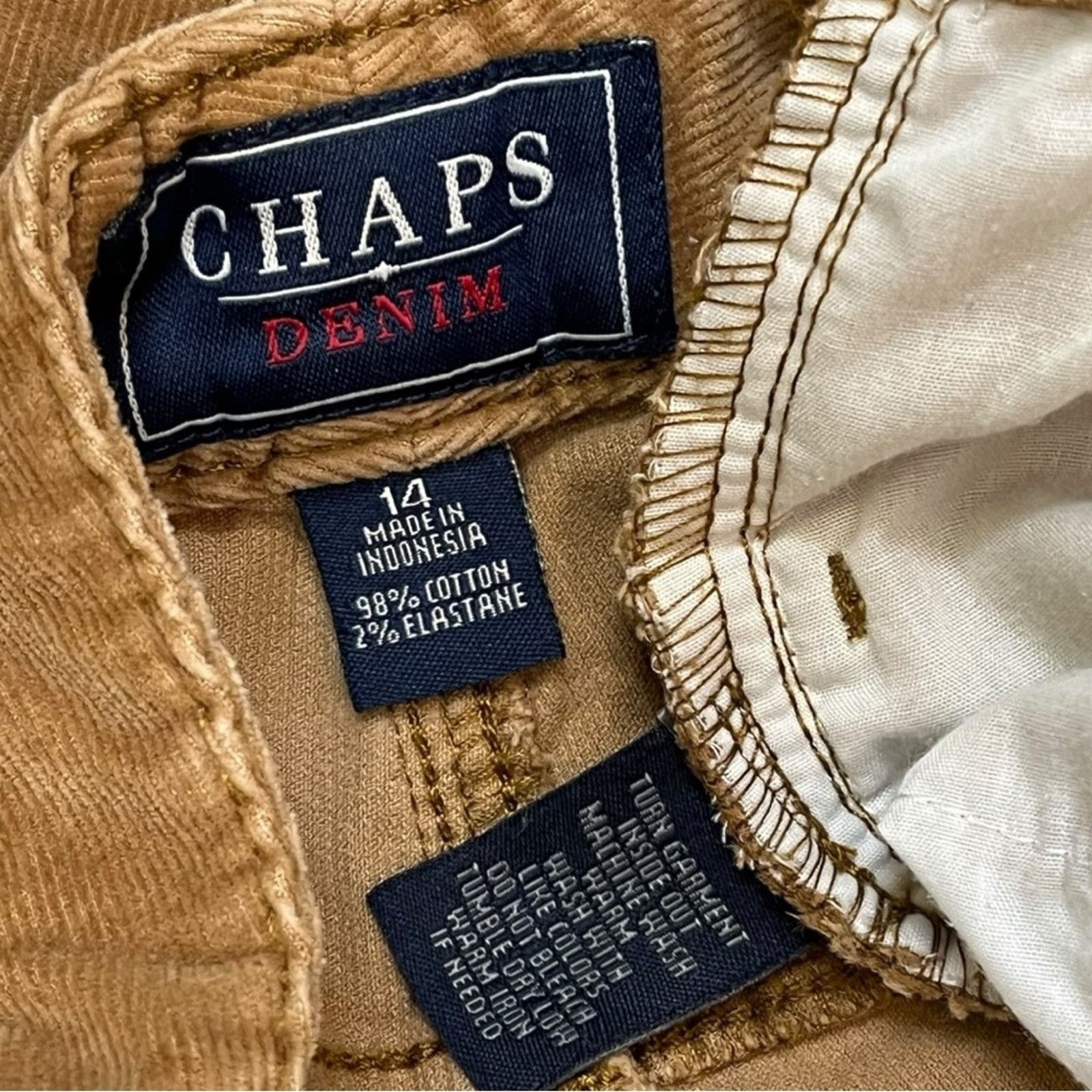 Chaps Chaps Denim corduroy high rise straight leg pants size 14 Size 36" / US 14 / IT 50 - 9 Thumbnail