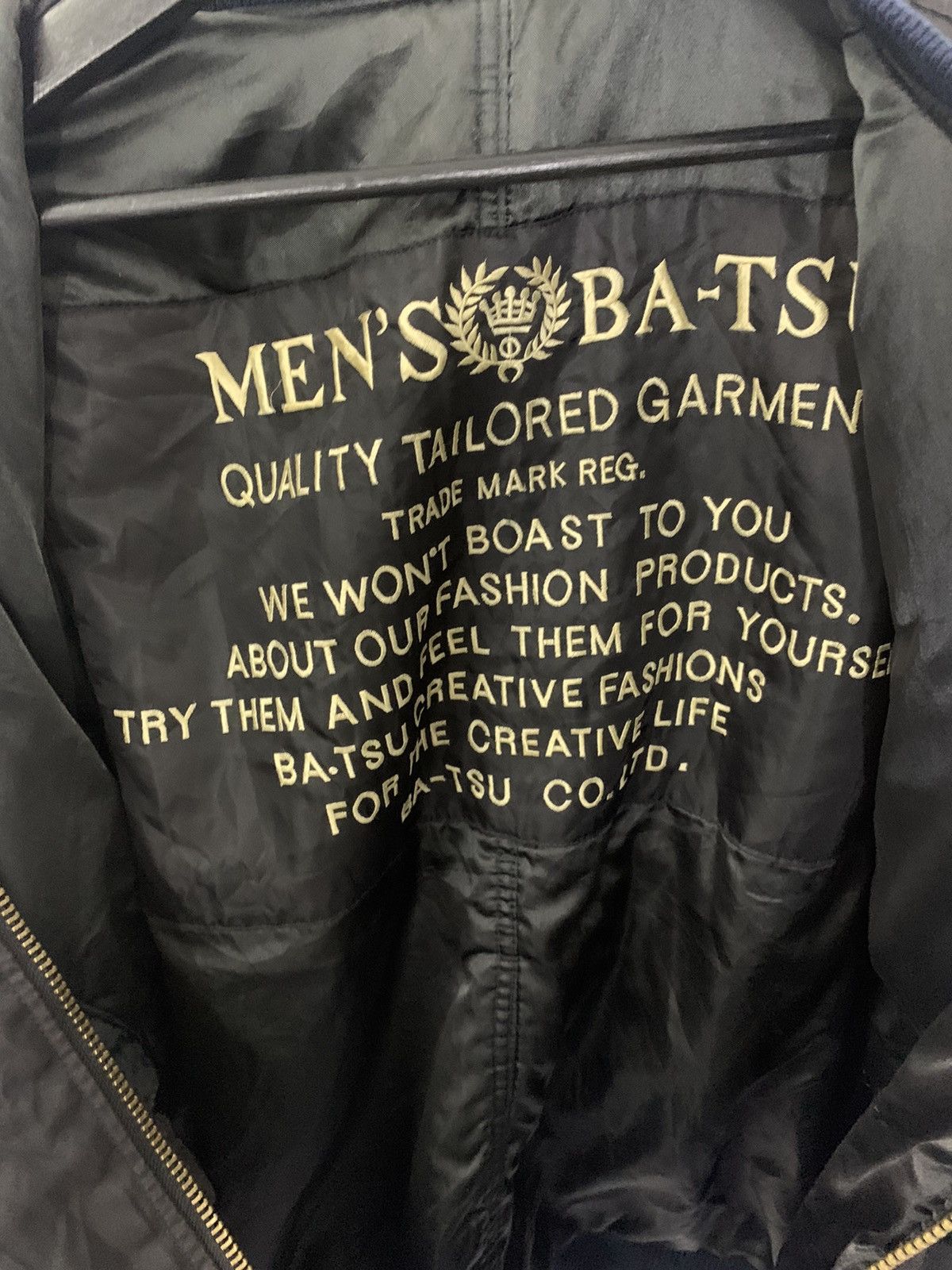 Japanese Brand Vintage Mens BATSU Japanese Brand Flight Jacket Size US XL / EU 56 / 4 - 7 Thumbnail