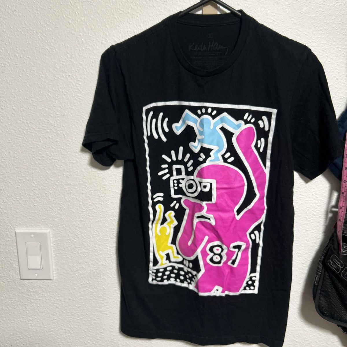 Keith Haring Keith Harring Unisex “Focus On AIDS” Black T-Shirt Size US S / EU 44-46 / 1 - 1 Thumbnail