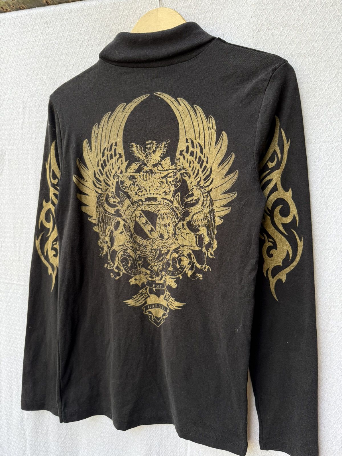 Hysteric Glamour Japanese Turtle Neck Tribal Poem Gothic Style Longsleeve Size US M / EU 48-50 / 2 - 5 Thumbnail