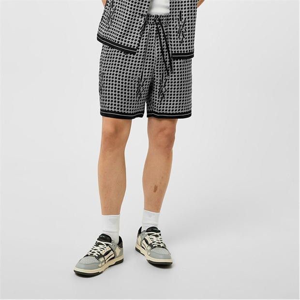 Amiri AMIRI Staggered Houndstooth Silk Shorts Size US 34 / EU 50 - 2 Thumbnail