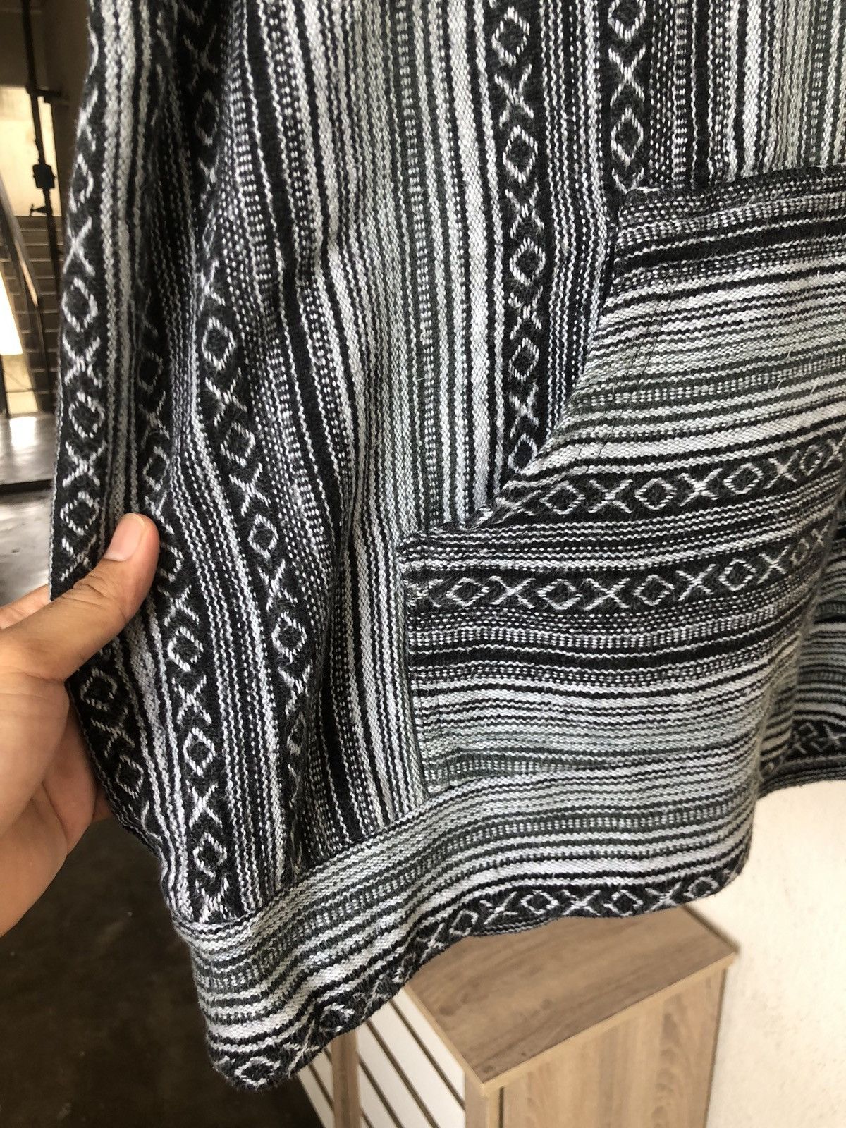 Vintage Vintage Lakhay Knit Cotton Hitchhiker Boho Hoodie Like Coogi Size US S / EU 44-46 / 1 - 8 Thumbnail