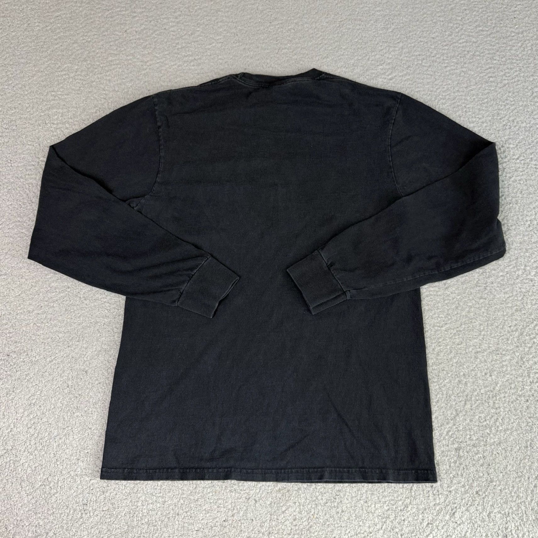 Huf Huf T Shirt Mens Medium Black Embroidered Floral Streetwear Distressed Casual Size US M / EU 48-50 / 2 - 4 Thumbnail