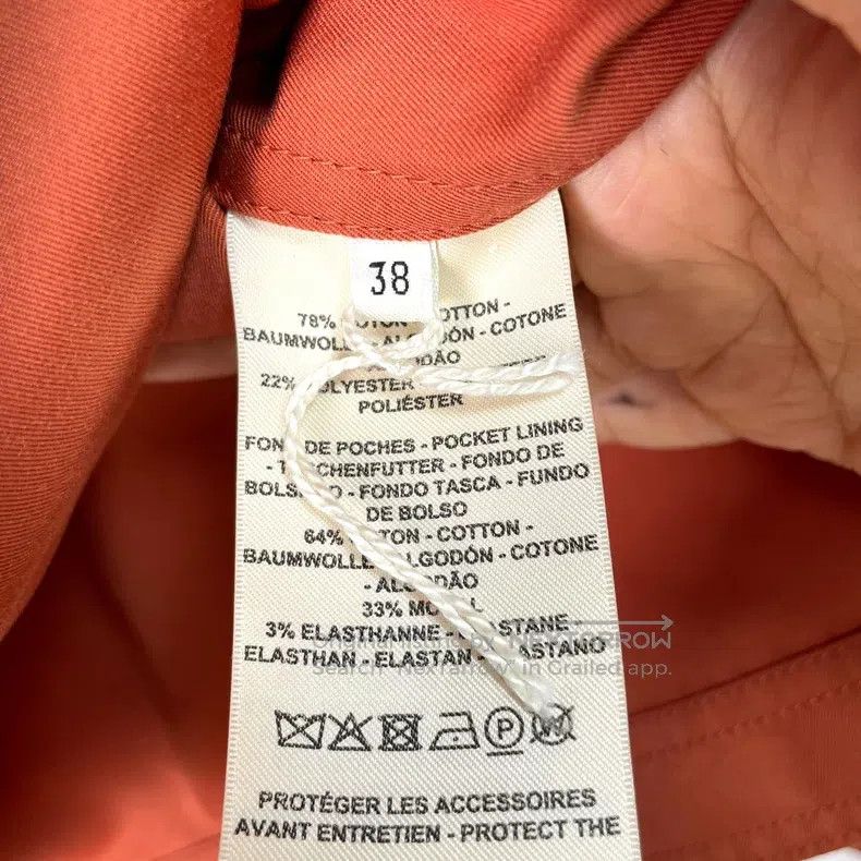 Hermes Hermes Orange hooded windbreaker, stylish and functional d Size XS / US 0-2 / IT 36-38 - 4 Thumbnail