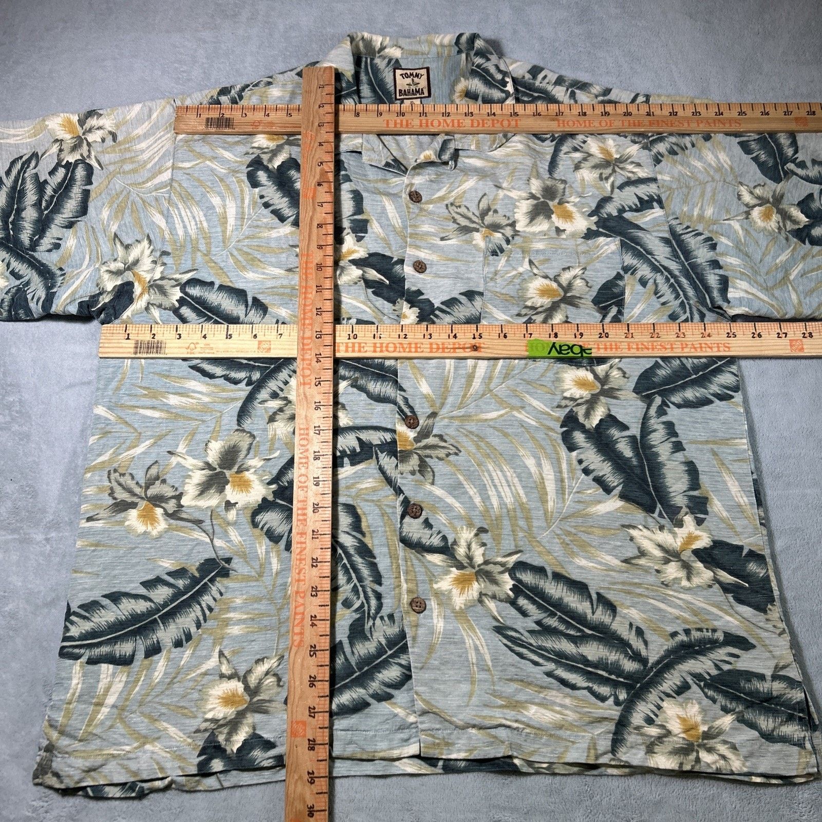 Tommy Bahama Tommy Bahama 70s Hawaiian Loop Collar Silk Linen Shirt XL Size US XL / EU 56 / 4 - 8 Thumbnail
