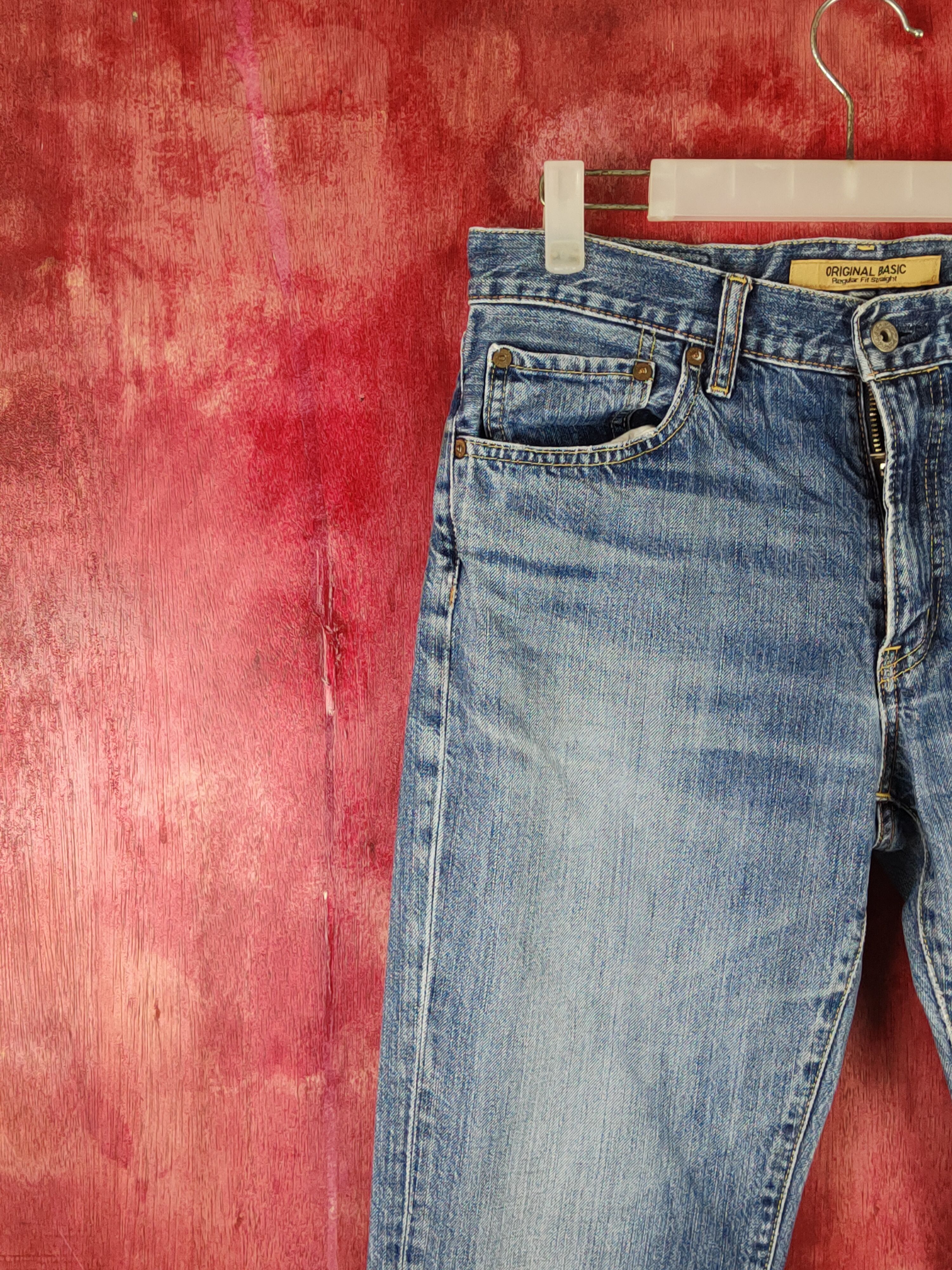 Japanese Brand Uniqlo Blue Distressed Multipocket Denim #S1612 Size US 31 - 3 Thumbnail
