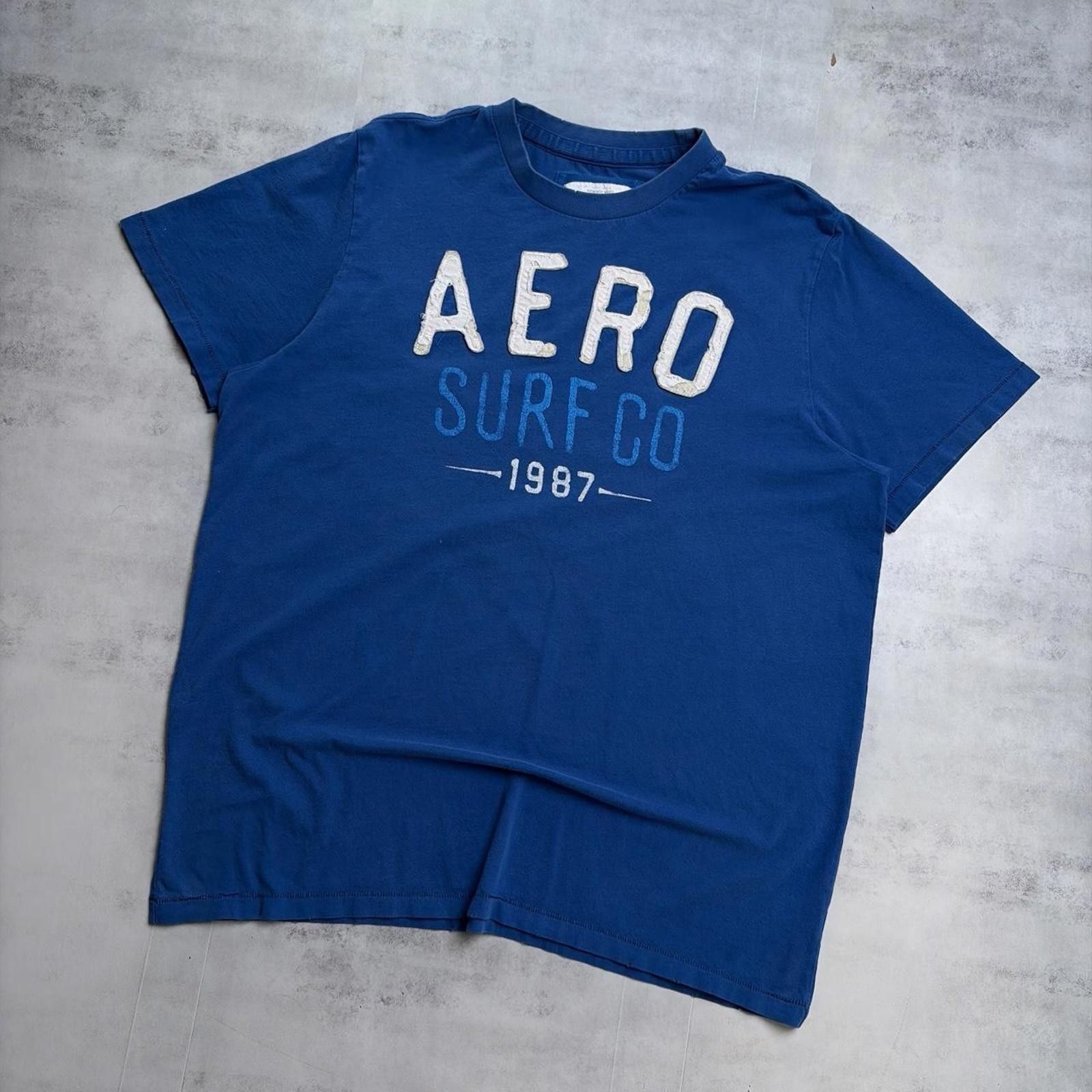 Aeropostale Y2K Blue Aeropostale Grunge Surf Distressed T-Shirt Size US XXL / EU 58 / 5 - 2 Thumbnail