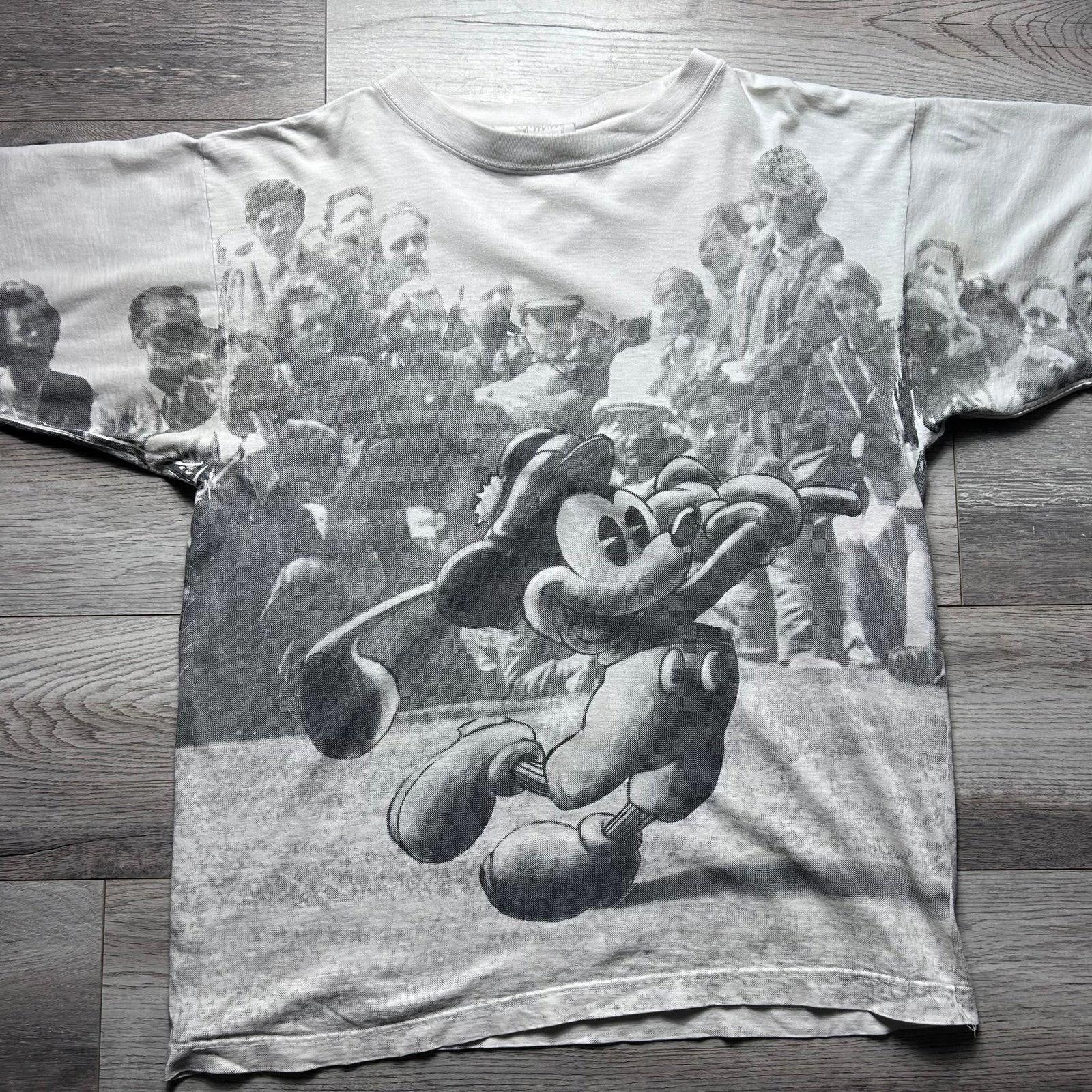 Disney Vintage Mickey Mouse Jerry Leigh Tee AOP All Over Print XL Size US XL / EU 56 / 4 - 2 Thumbnail