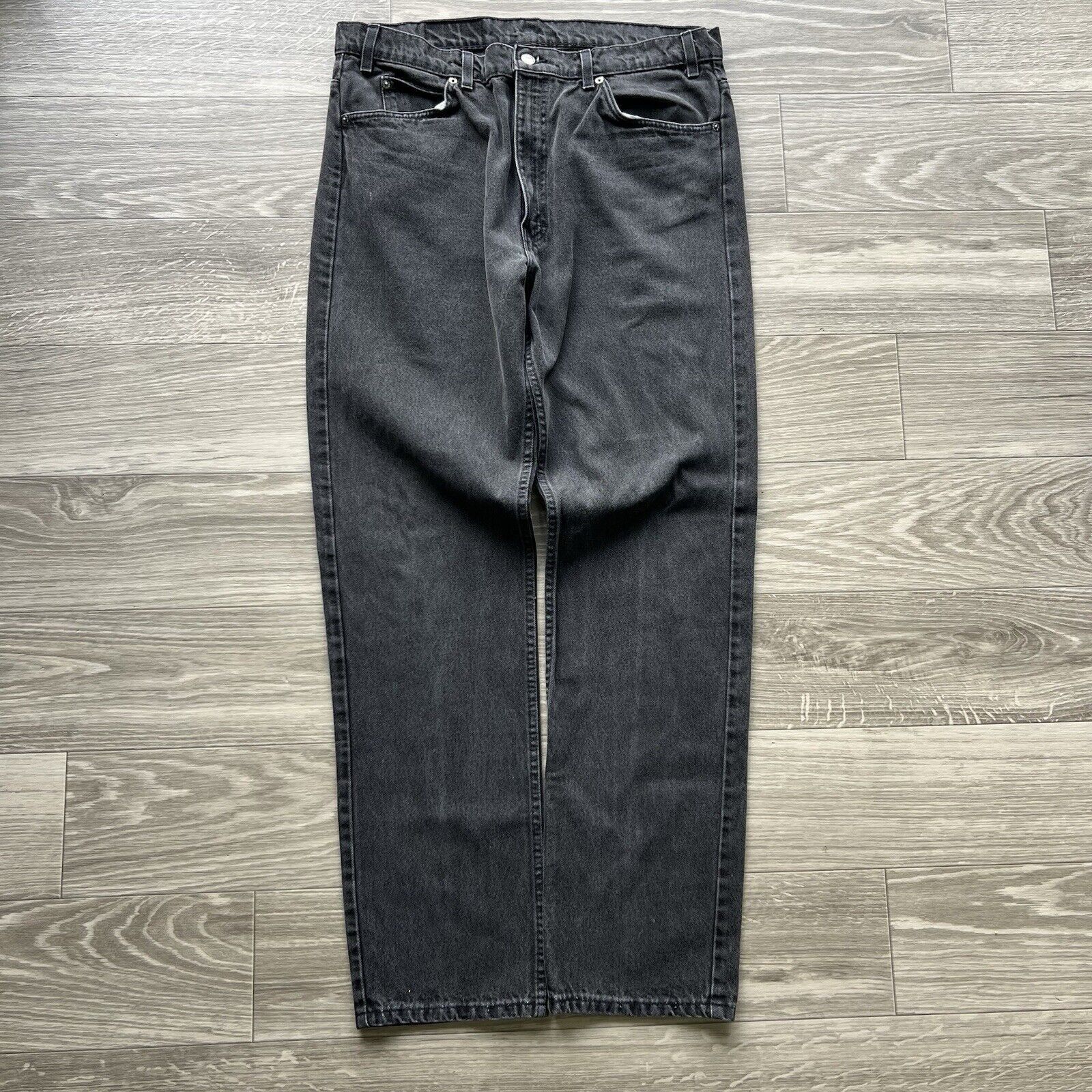Levi's Vintage Levis black 505 Jeans Mens 37 Orange Tab 90s Faded Size US 37 - 5 Thumbnail
