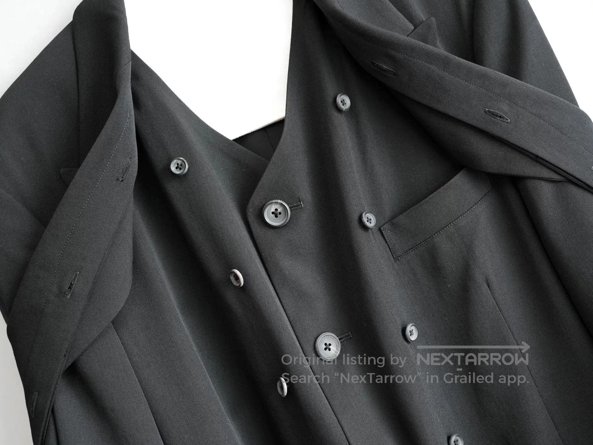 Yohji Yamamoto black layered jacket by yohji yamamoto. Size US M / EU 48-50 / 2 - 7 Thumbnail
