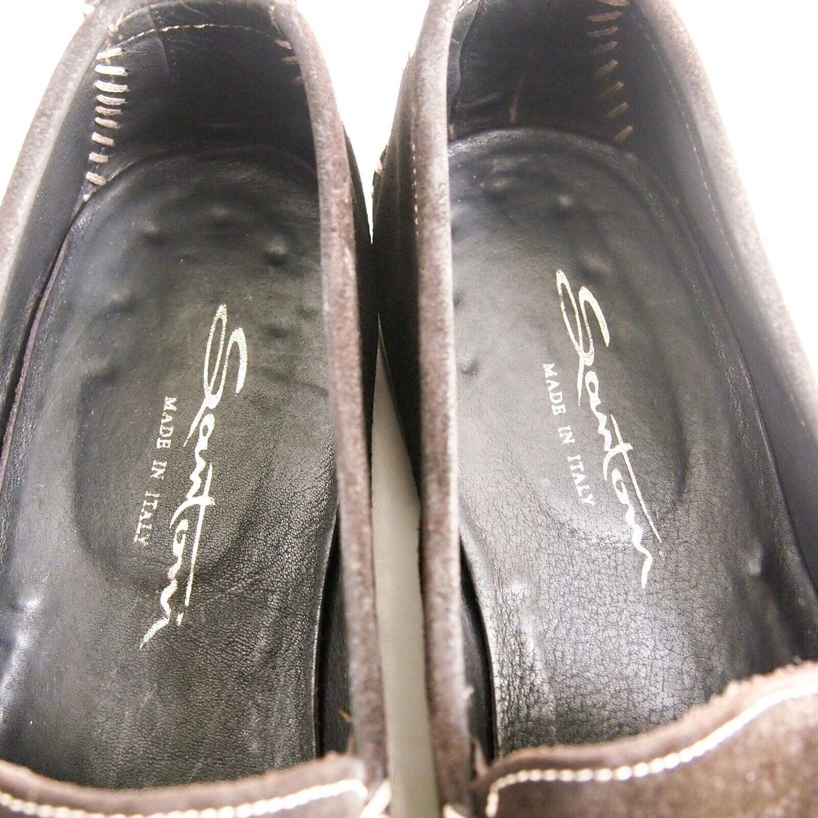 Santoni Santoni Loafers Brown Suede Mens EU 43.5 US 10.5 F Size US 10.5 / EU 43-44 - 4 Thumbnail