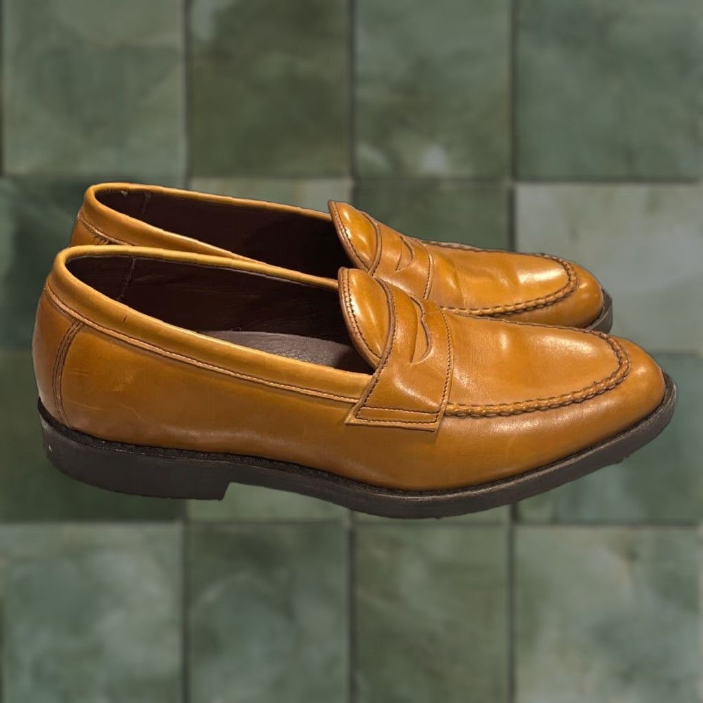 Allen Edmonds VINTAGE Allen Edmonds Road Warriors Penny Loafers Dress Shoe Men Size 9 Brown Leather B Width Shoes Size US 9 / EU 42 - 1 Thumbnail