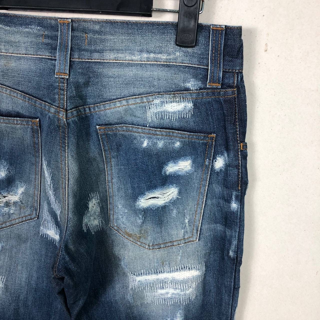 Dolce & Gabbana Destroyed Dolce & Gabbana Distress Ripped Jeans Punk Denim Size US 31 - 11 Thumbnail