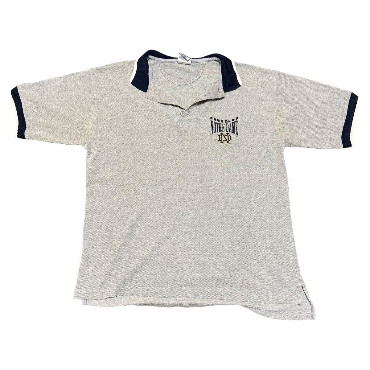 Vintage Vintage 90s Midwest Embroidery Notre Dame Stained Shirt L Size US L / EU 52-54 / 3 - 1 Thumbnail