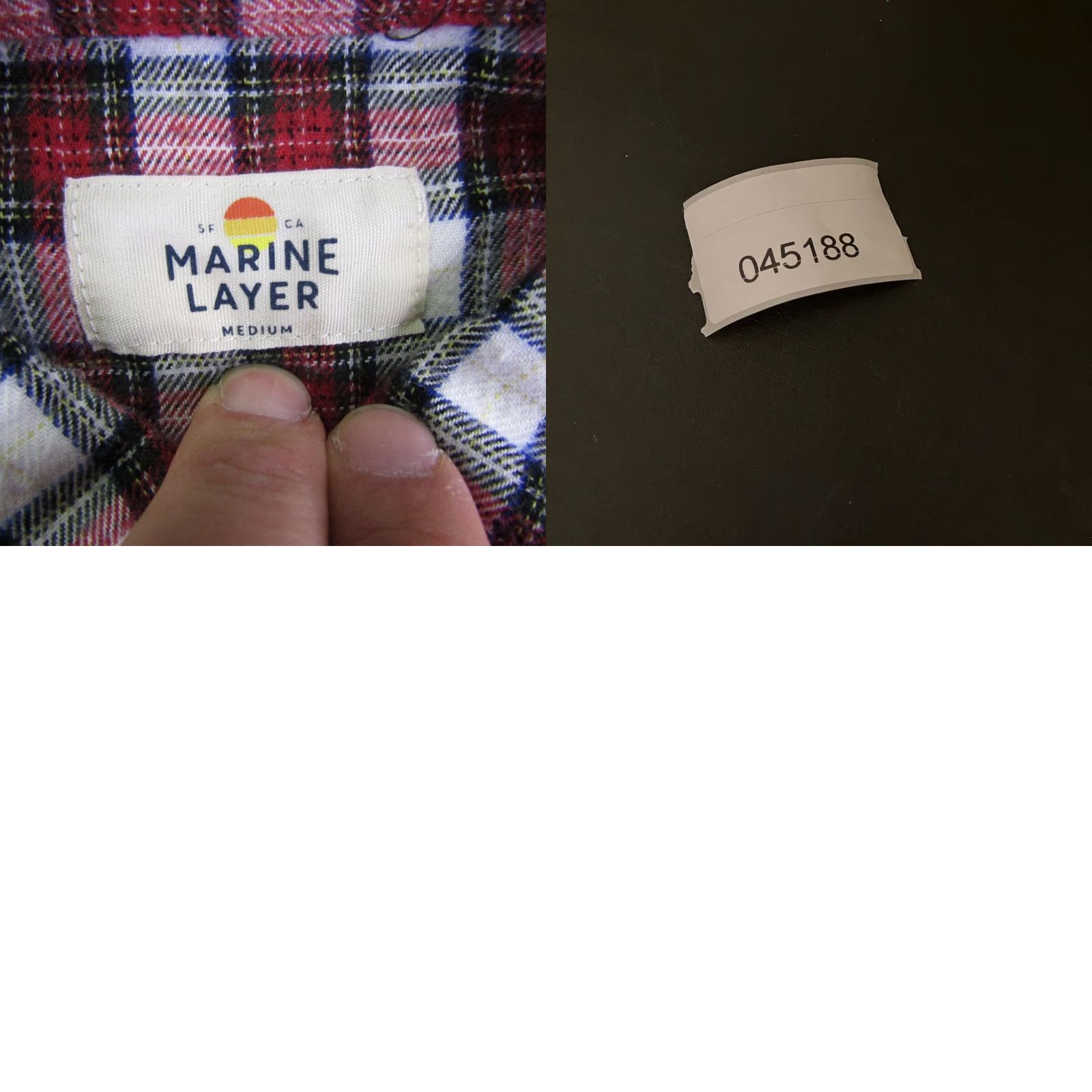 Marine Layer VINTAGE Marine Layer Women’s Flannel Shirt Casual Long Sleeve Button-Up Organic Cotton Red Plaid 90s Womens Size M / US 6-8 / IT 42-44 - 8 Thumbnail
