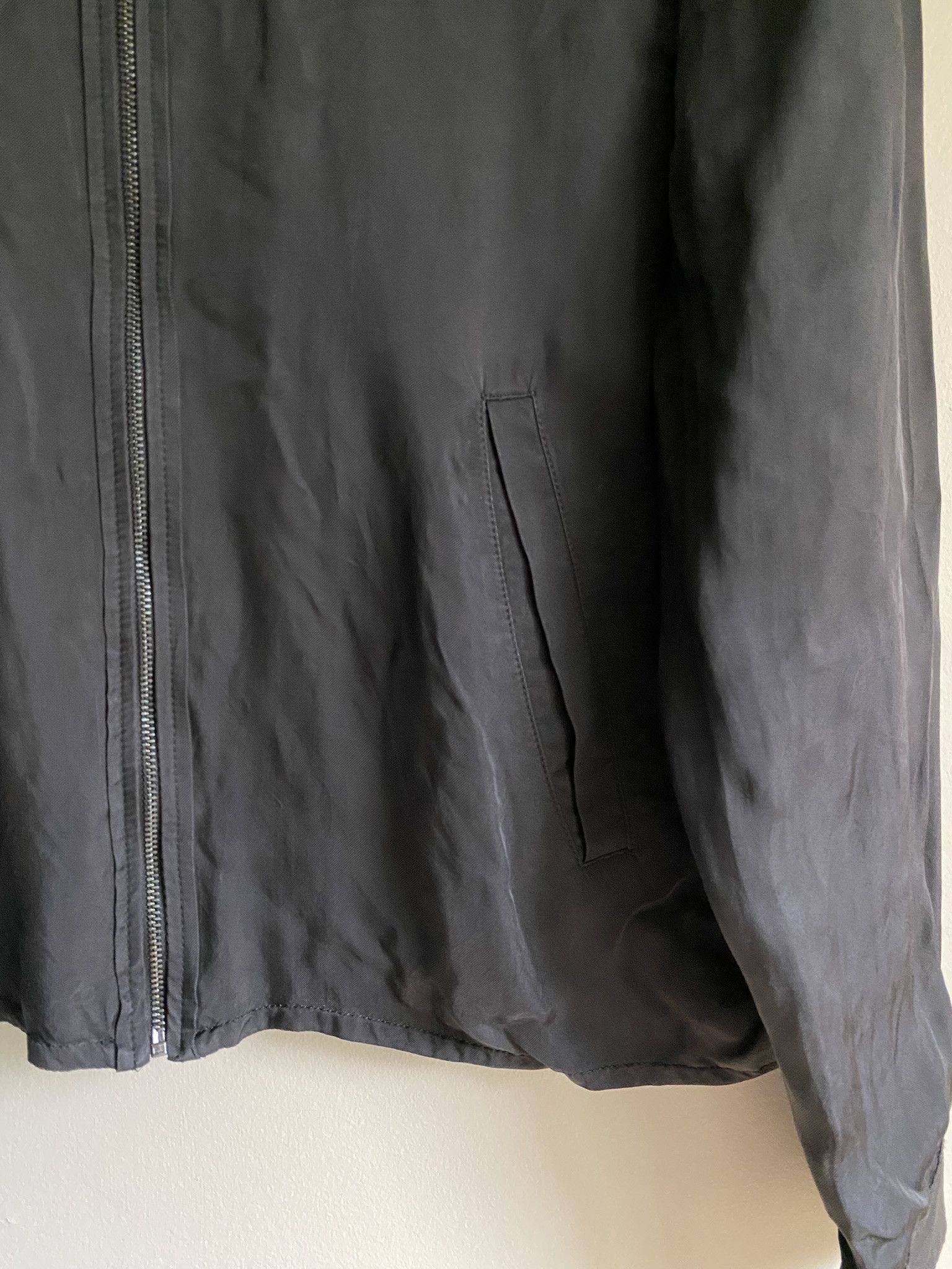 Acne Studios 48/M - Lightweight Zip Jacket - Silky Black Size US M / EU 48-50 / 2 - 11 Thumbnail