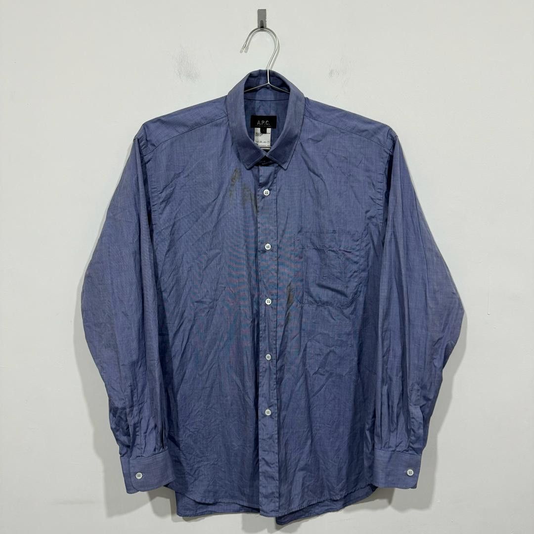 A.P.C. × JJJJound APC x JJJJound Weekend Shirt Navy | Grailed