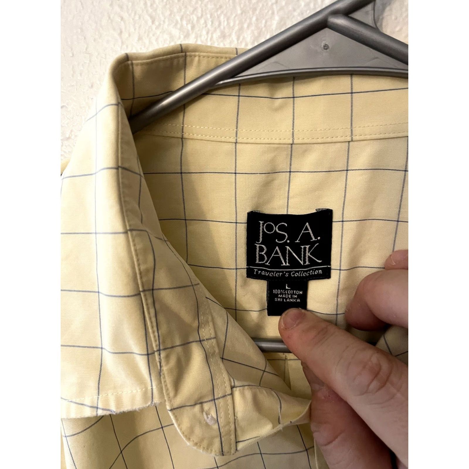 Jos. A. Bank New title: Jos A Bank Shirt Mens Size L Traveler Yellow Plaid Button Up Long Sleeve Cotton - Business, Casual, Travel Size US L / EU 52-54 / 3 - 2 Thumbnail
