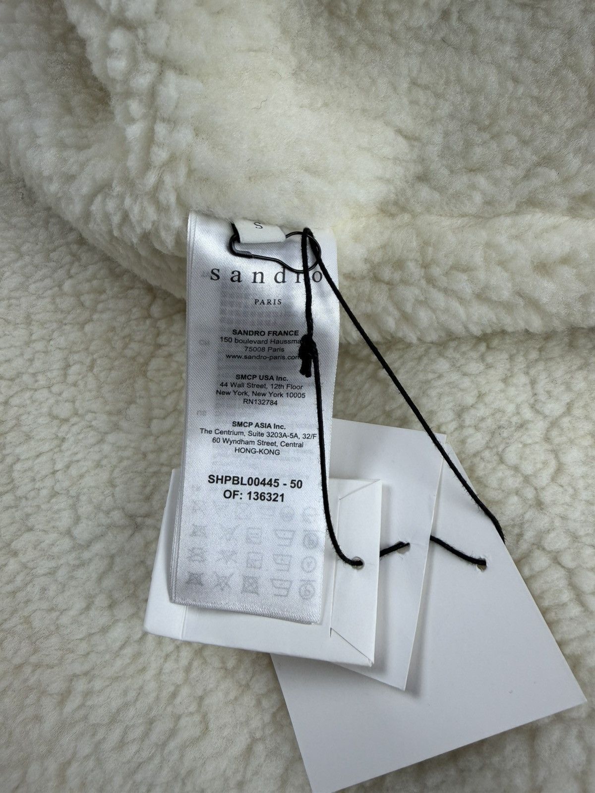 Sandro Sandro Paris Wool Overshirt Check Sherpa Jacket Size S Size US S / EU 44-46 / 1 - 9 Thumbnail