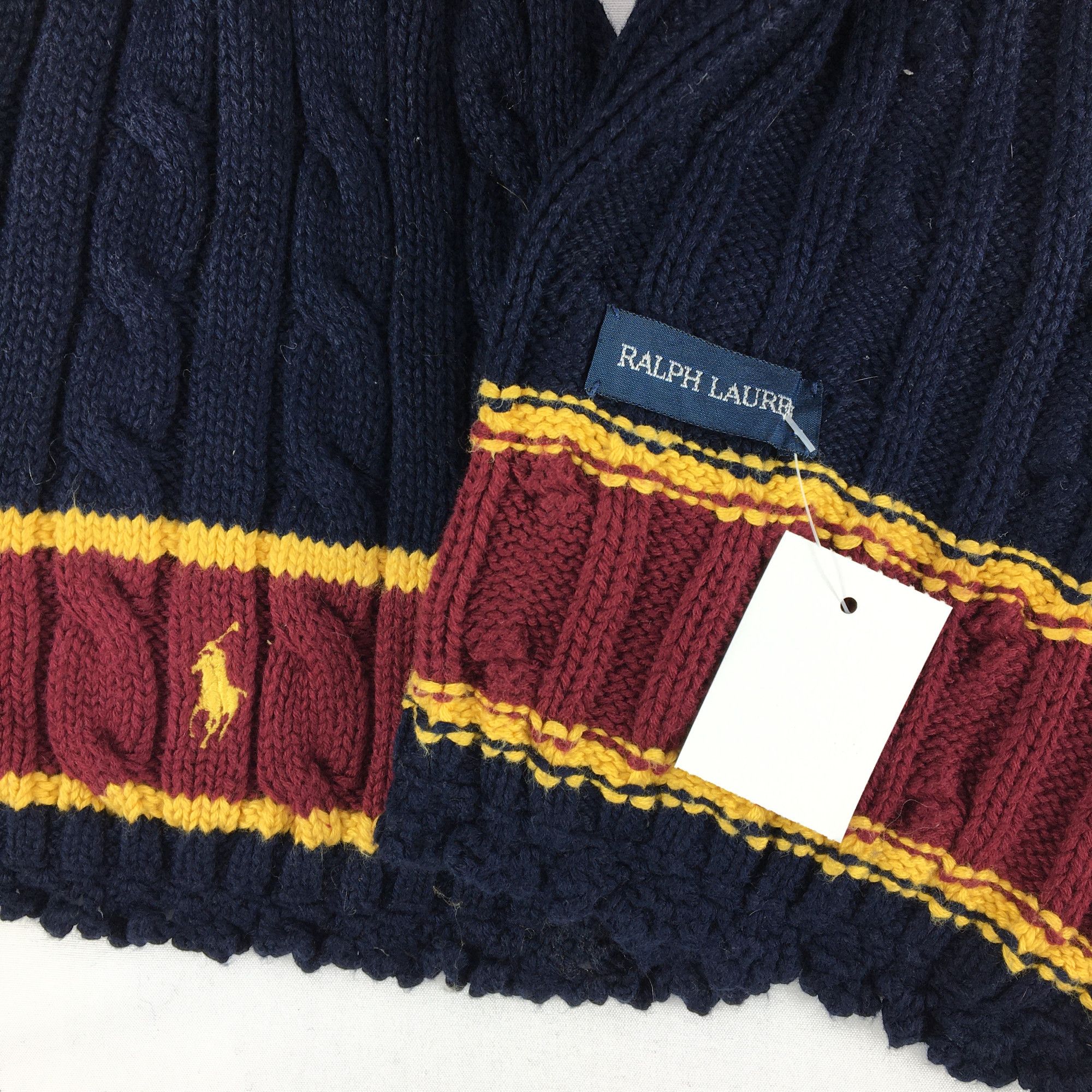 Ralph Lauren Vintage Ralph Lauren Scarf Muffler Wool Cashmere Scarves Size ONE SIZE - 4 Thumbnail