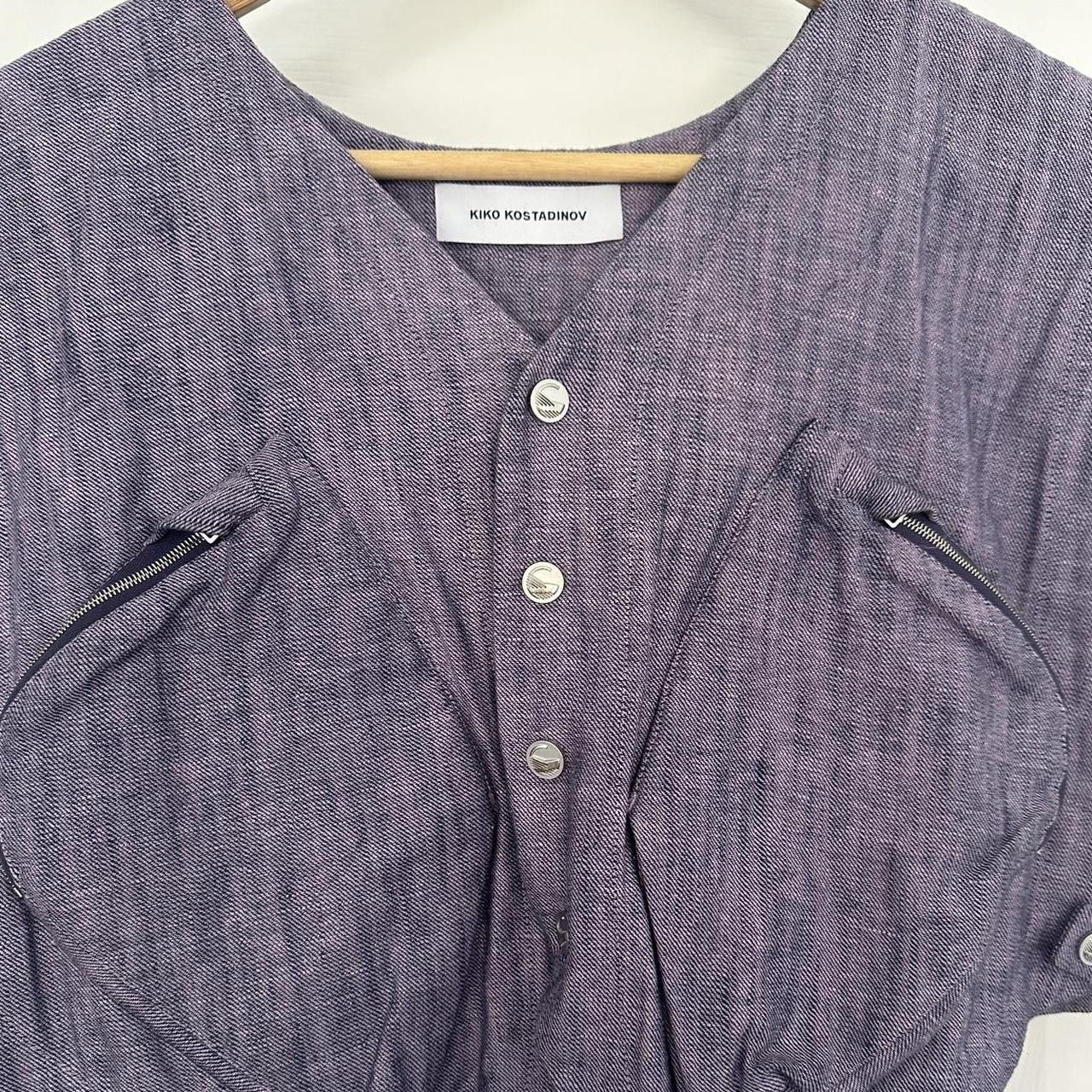 Kiko Kostadinov Kiko Kostadinov SS22 Men’s Purple Torino Vest Size 46R - 3 Thumbnail