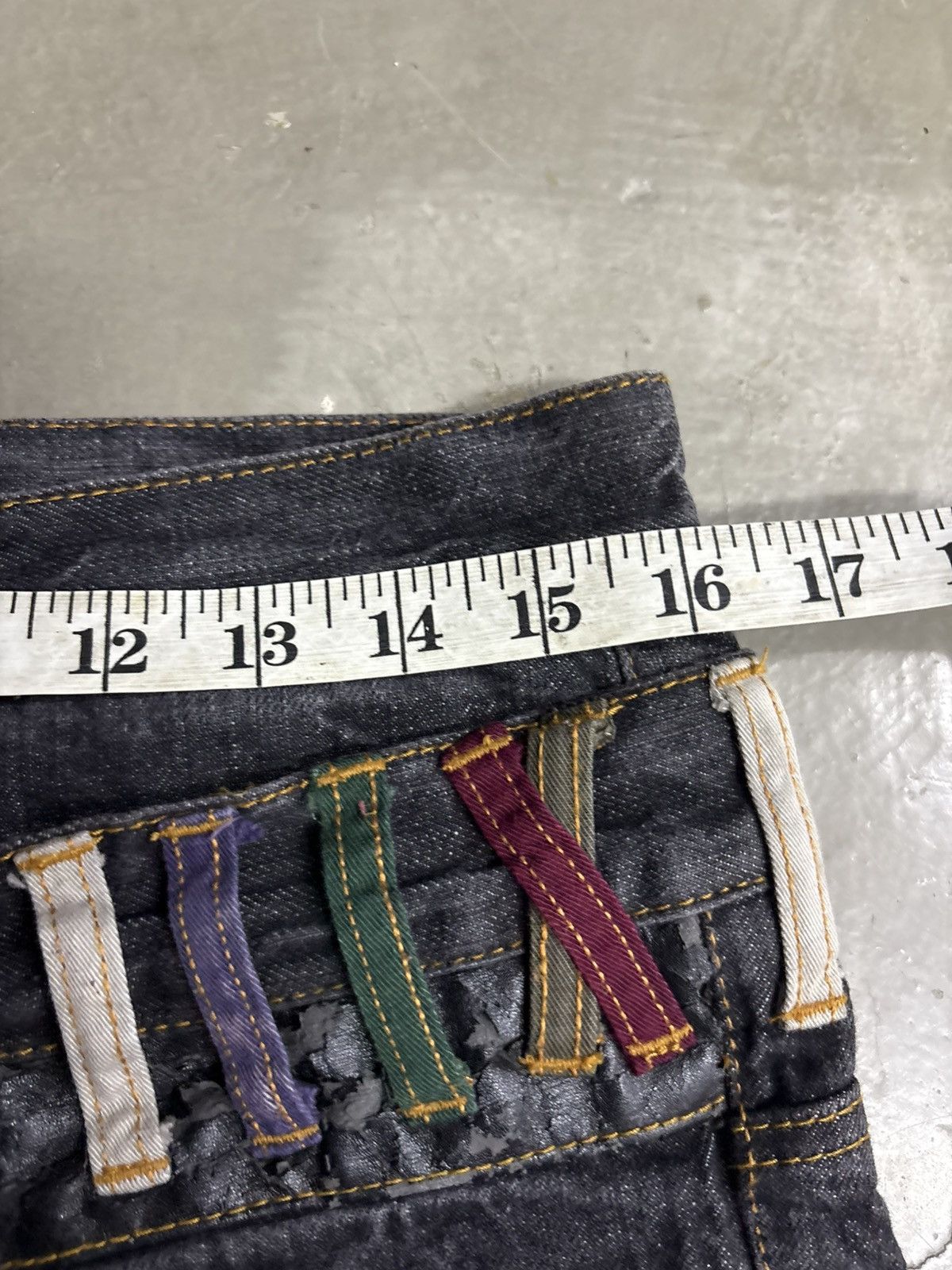 Japanese Brand Nylaus Double Waist Denim Jeans Studded Size US 32 / EU 48 - 20 Thumbnail
