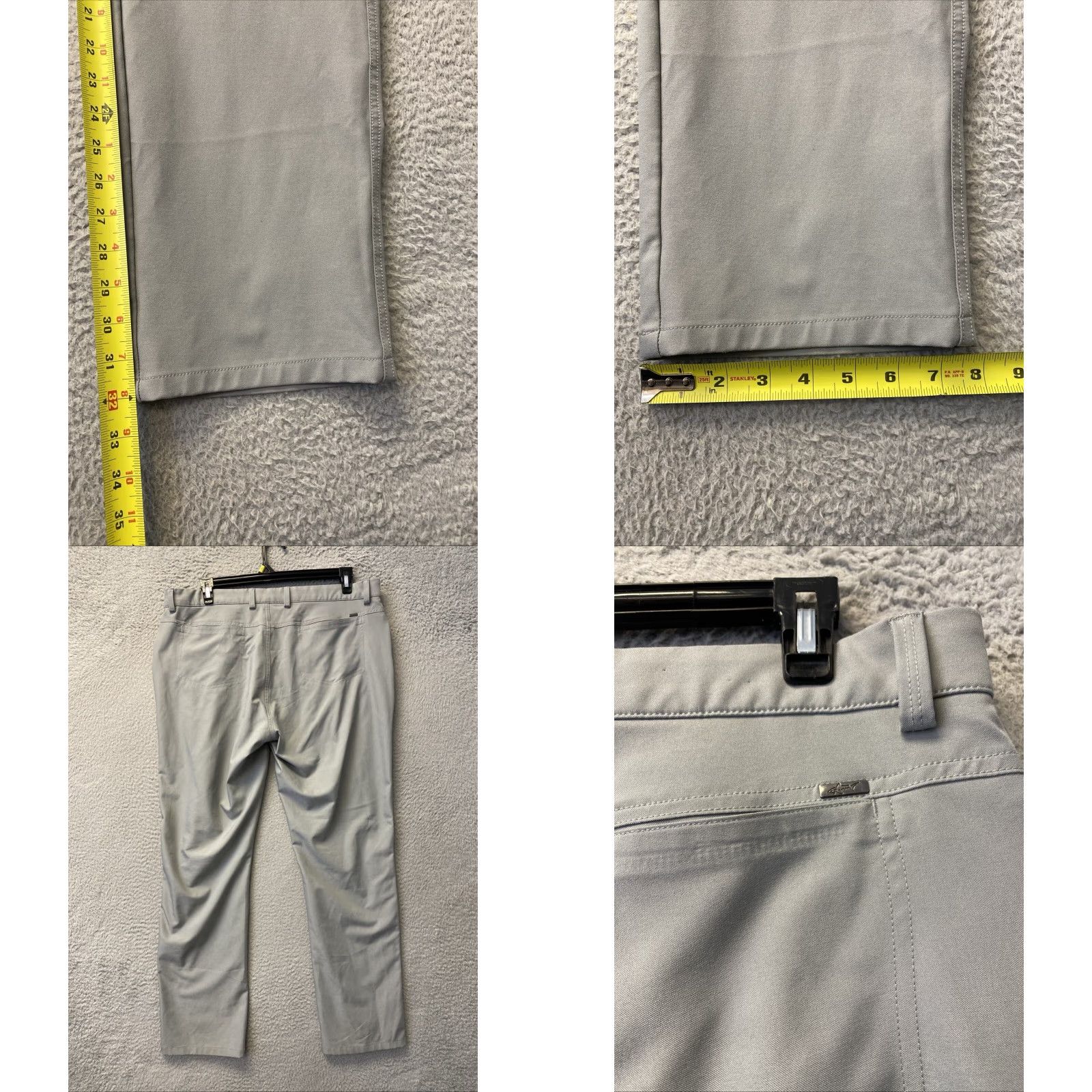 Vintage Greg Norman Men's Ultimate 5-Pocket Clubhouse Golf Pants ML75 38x32 Gray/129-15 Size US 38 / EU 54 - 8 Thumbnail