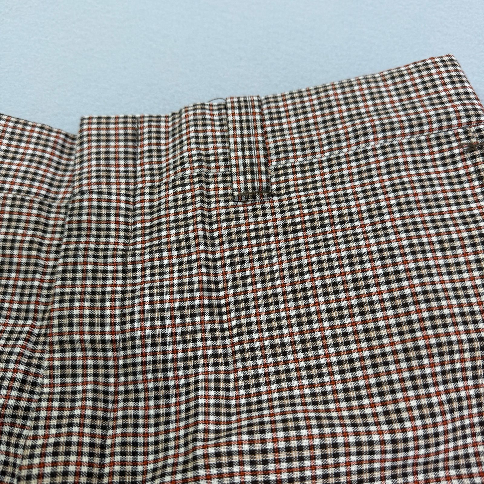 Vintage Vintage Plaid Trouser Pants Size 36x27 Measured 70s 80s Size US 36 / EU 52 - 3 Thumbnail