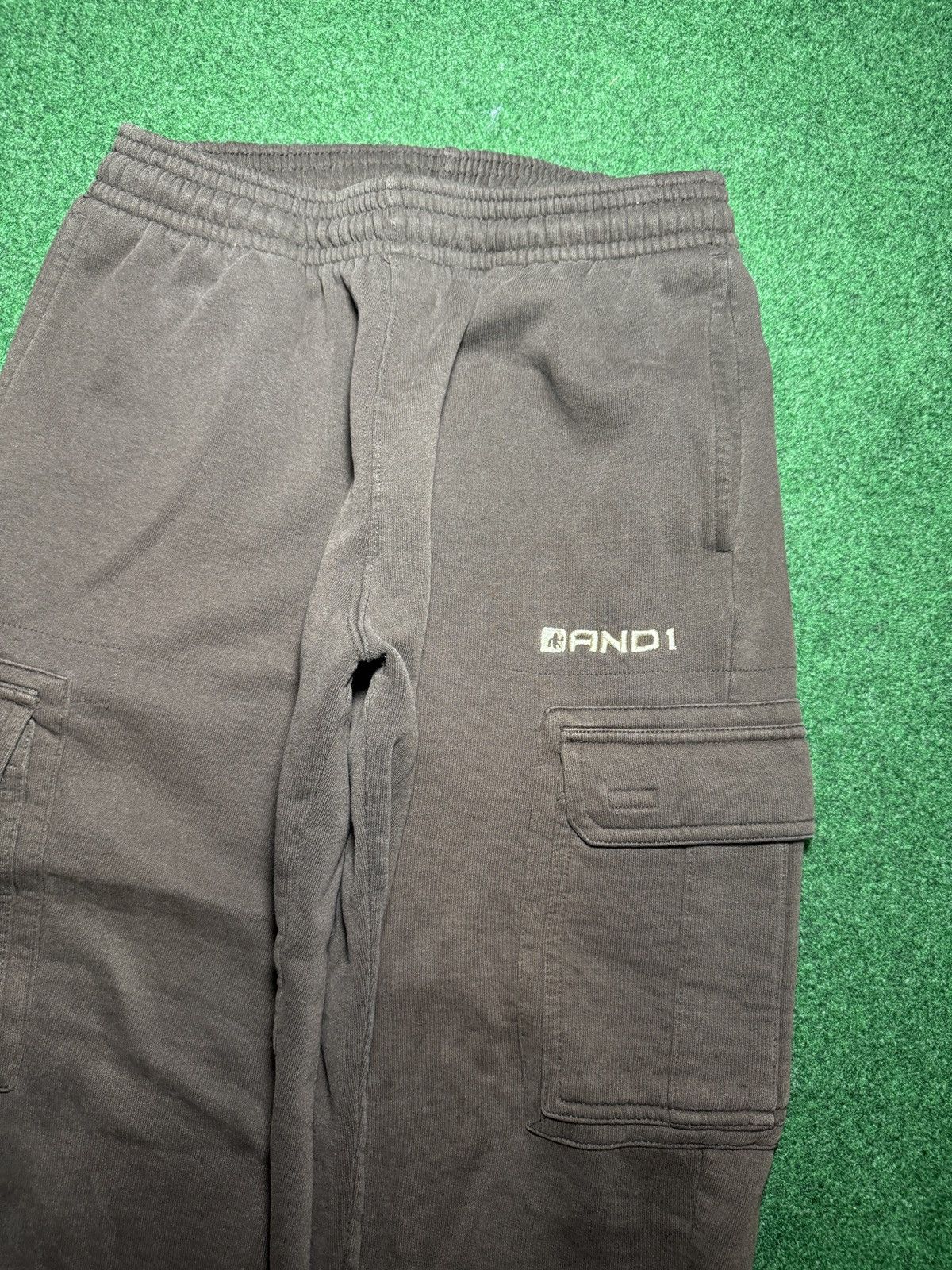 Vintage Vintage Y2K And1 Cargo Brown Baggy Small 28x28 Sweatpants Size US 28 / EU 44 - 2 Thumbnail