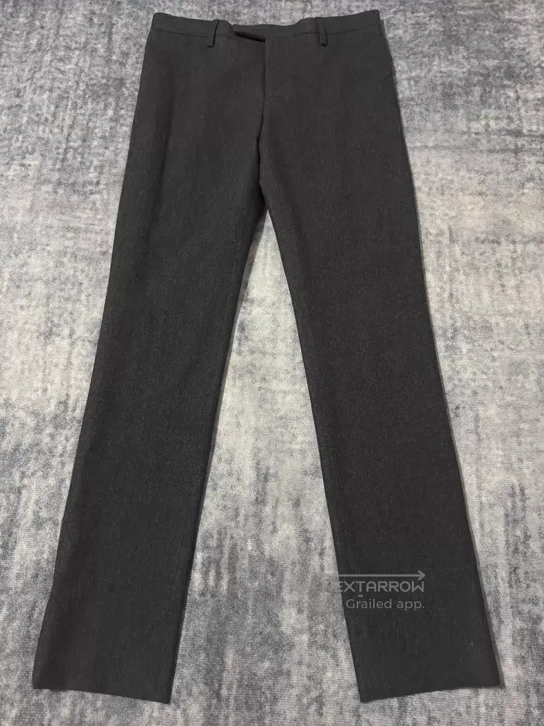 Saint Laurent Paris Saint Laurent Paris Black and Grey Wool Tweed Straight Tro Size US 30 / EU 46 - 1 Thumbnail