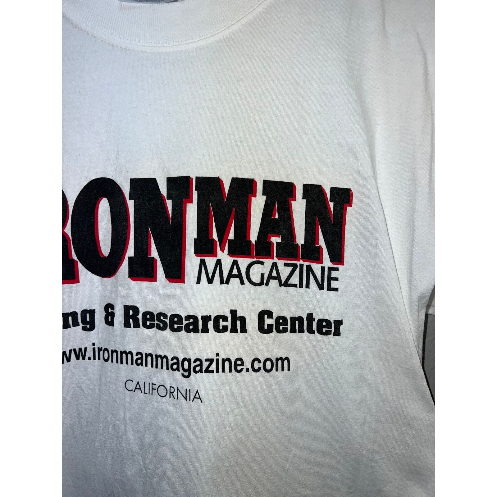 Gildan Vintage Ironman Magazine Shirt Training Research Tee 90s L Size US L / EU 52-54 / 3 - 3 Thumbnail