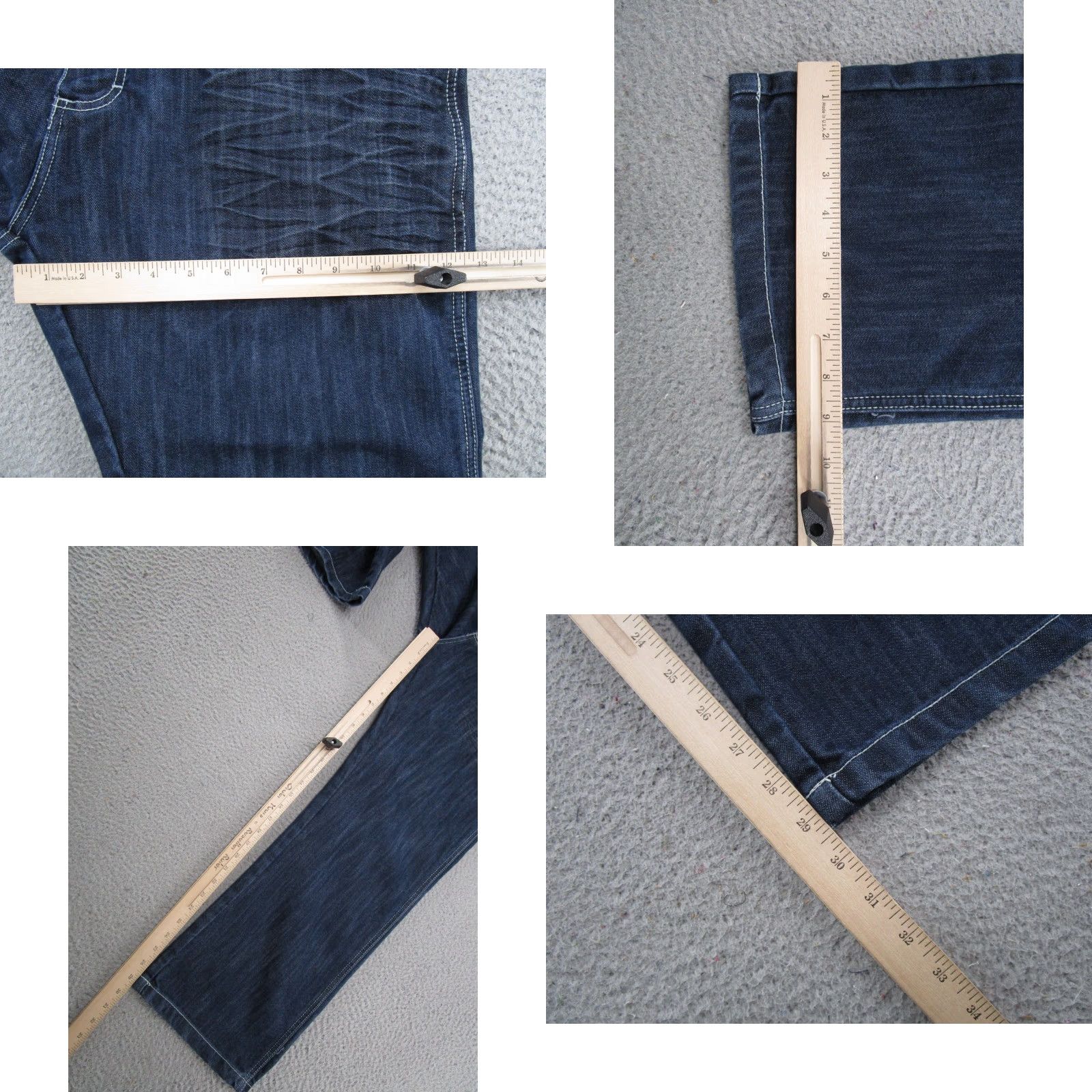 Southpole Southpole Jeans 38x30 Mens Hip Hop Baggy Denim 5-Pocket Blue Yellow Tab 8180 Y2K Vintage Straight Size US 38 / EU 54 - 8 Thumbnail