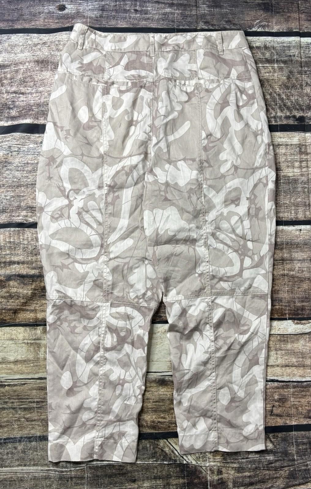 Other Anthropologie Pants Women's 32x24 Linen Blend Camo Size 32" / US 10 / IT 46 - 3 Thumbnail