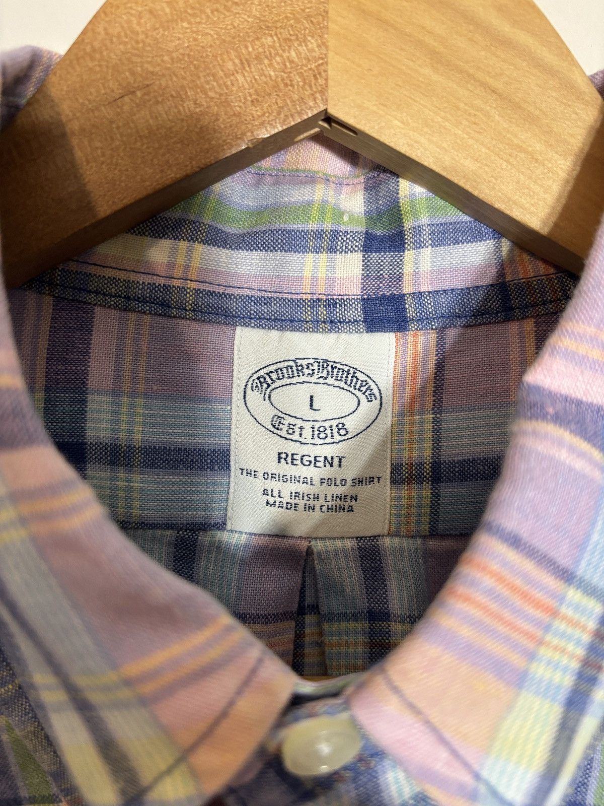 Brooks Brothers Brooks Brothers Regent Irish Linen Button Down Shirt Large Size US L / EU 52-54 / 3 - 3 Thumbnail