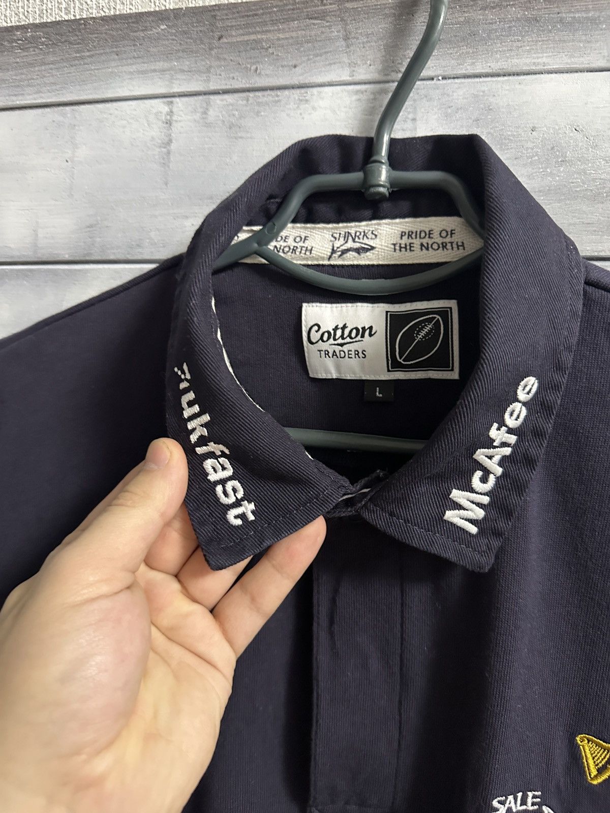 Cotton Traders Rare Vintage Polo Sale Sharks 2006-2007 Cotton Traders Size US L / EU 52-54 / 3 - 3 Thumbnail