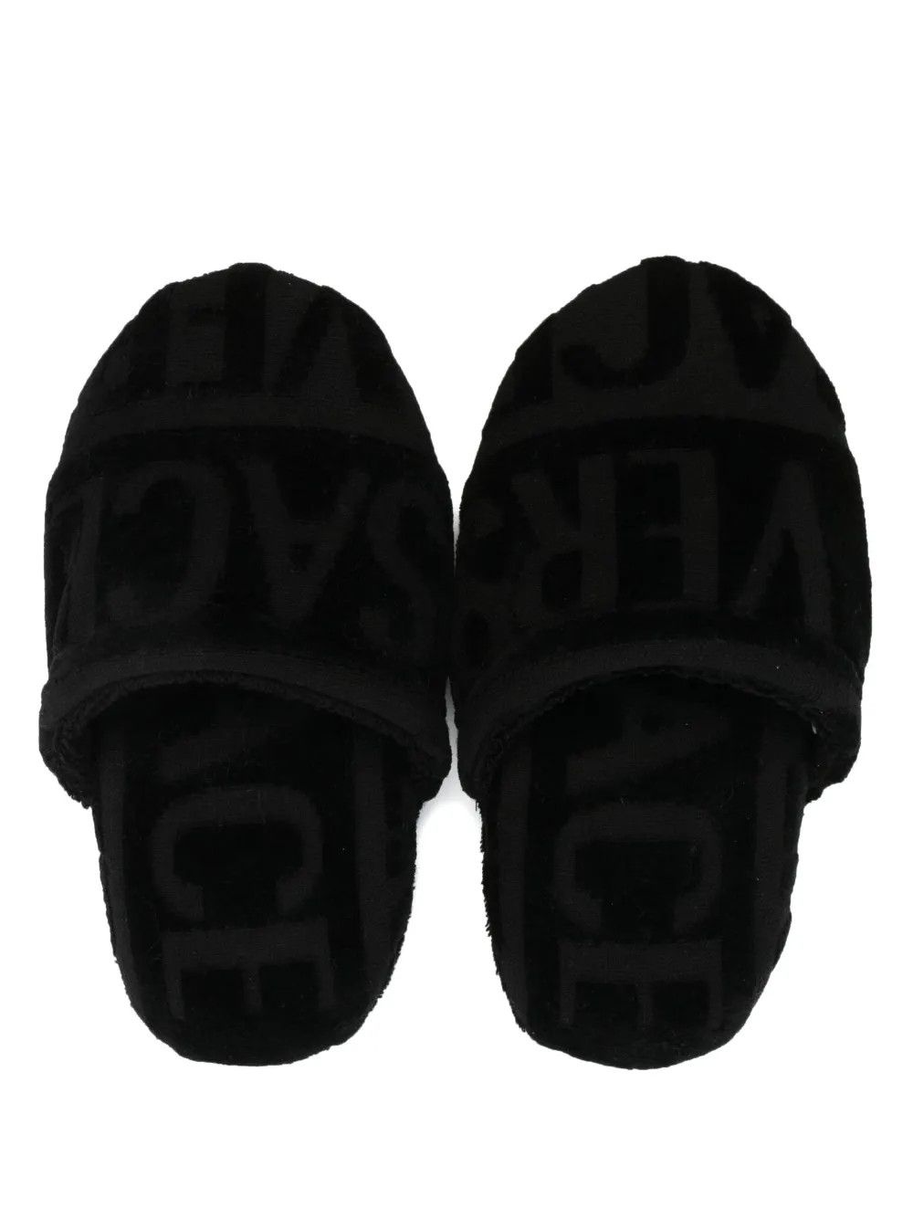 Versace o1y0226 Velvet Slippers in Black Size US 5 / IT 35 - 4 Thumbnail