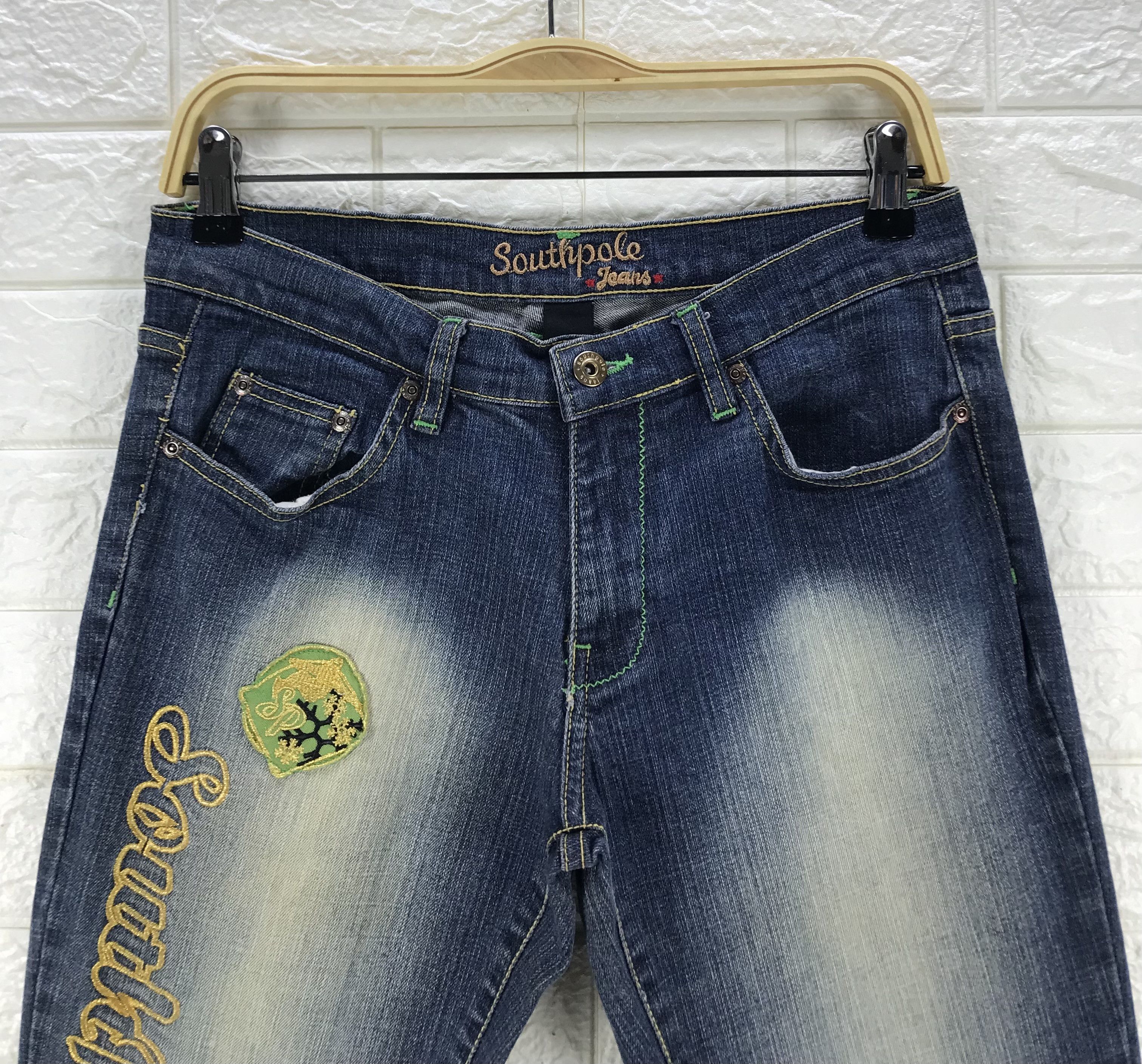 Southpole Vintage Southpole Embroidered Flare Jeans Size 30" / US 8 / IT 44 - 2 Thumbnail