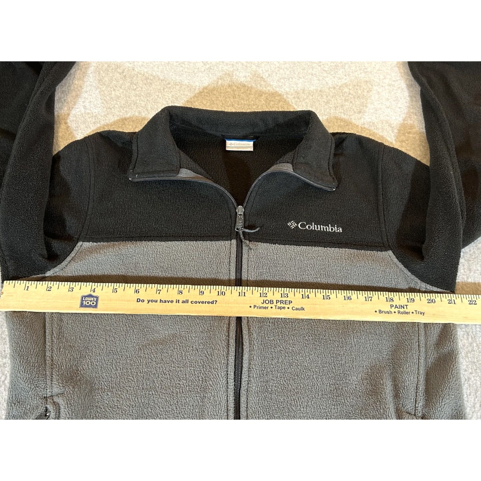 Vintage Columbia Jacket Mens M Gray Black Steens Mountain Fleece Full Zip Outdoor Windbreaker Casual Travel Hiking Size US M / EU 48-50 / 2 - 4 Thumbnail