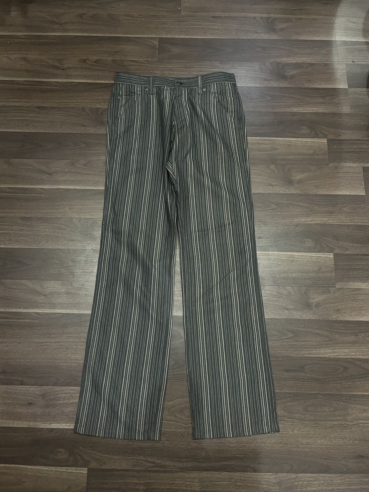 Comme des Garcons Comme Des Garcons Inspired Stripe Grey Pant Size US 31 - 1 Thumbnail