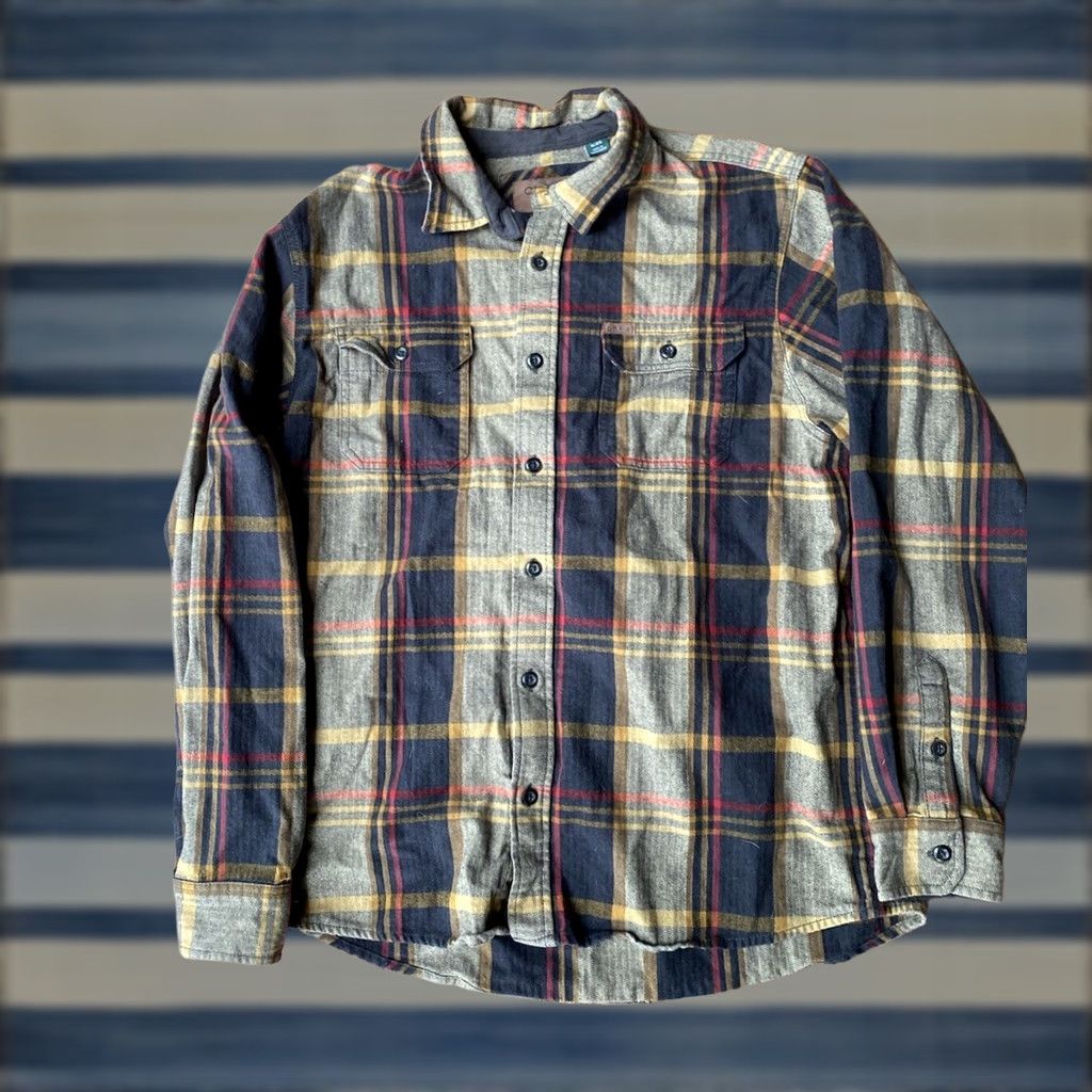 Orvis Orvis Shirt Men XL Flannel Plaid Heavyweight Button Long Sleeve Button-Up Casual Car Travel Workwear Multicolor Cotton Size US XL / EU 56 / 4 - 1 Thumbnail