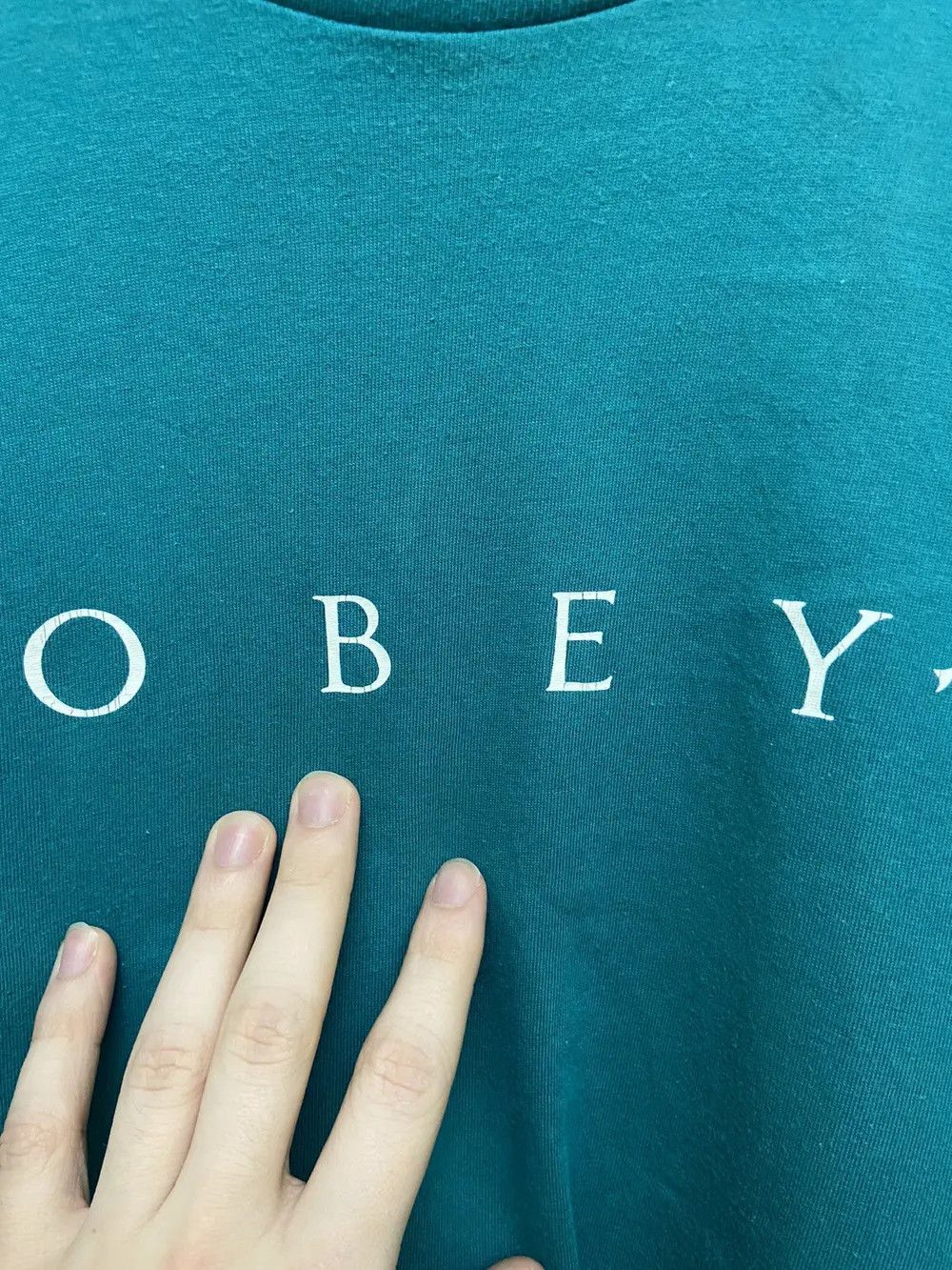 Obey VINTAGE OBAY RAP Y2K TEE T SHIRT JAPANESE SKATE STREETWEAR Size US M / EU 48-50 / 2 - 10 Thumbnail