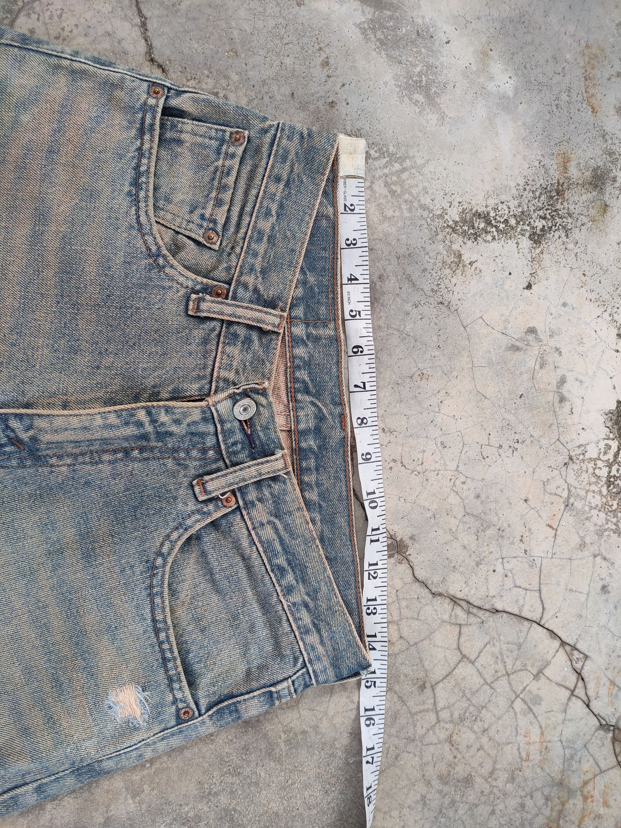 Levi's Vintage Clothing VINTAGE LEVI'S RUSTY FADED DISTRESSED DENIM JEAN PANTS Size US 29 - 6 Thumbnail