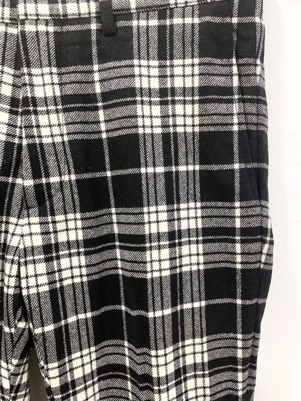 Burberry BURBERRY SERPENTINE TARTAN CHECK - CASHMERE BLEND TROUSERS Size US 32 / EU 48 - 4 Thumbnail