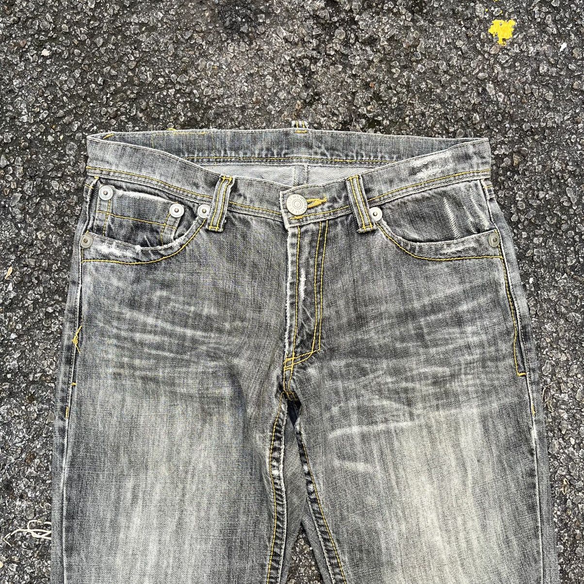 Hysteric Glamour FLARE JEANS COMME CA DU MODE MEN BOOT CUT FADED BLACK DENIM Size US 30 / EU 46 - 3 Thumbnail