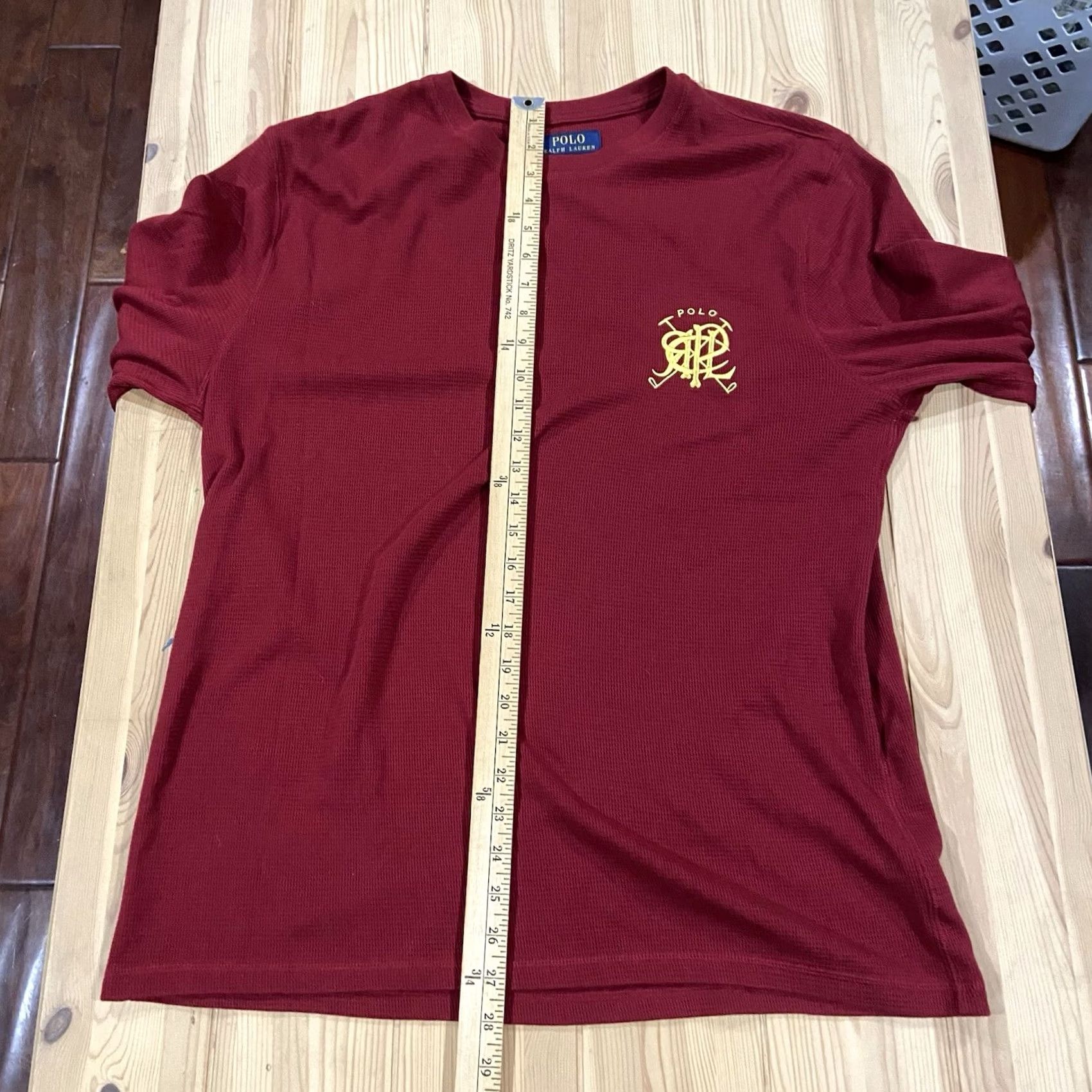 Polo Ralph Lauren Polo Ralph Lauren Shirt Nightshirt Men XL Crew Neck Cotton Blend Embroidered Bear Polo Bear Red Long Sleeve Pajama Top Size US XL / EU 56 / 4 - 7 Thumbnail