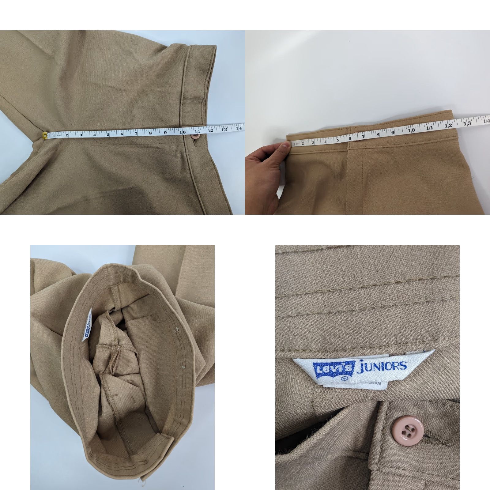 Levi's VINTAGE Levi's Pants 70s Trousers Beige High Rise Straight Leg Size 7 Women Regular Size 28" / US 6 / IT 42 - 8 Thumbnail